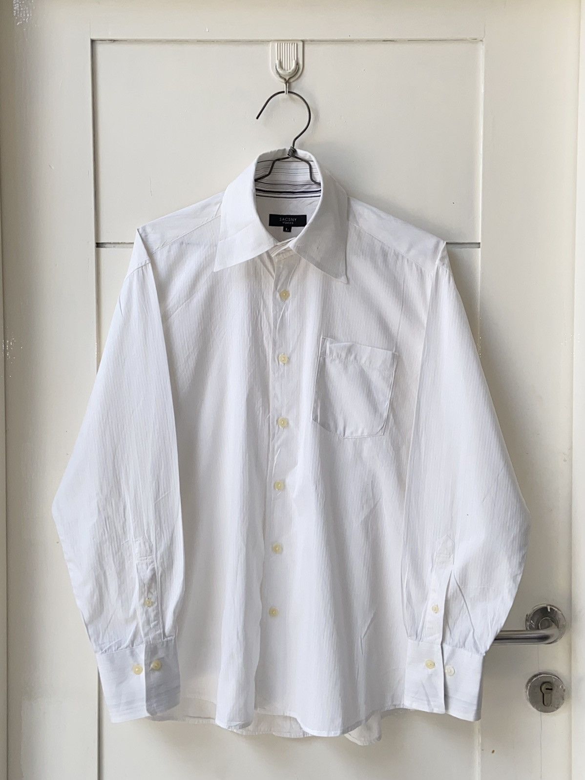 Yohji Yamamoto SACSNY Y’SACCS White Shirt Size US L / EU 52-54 / 3 - 1 Thumbnail