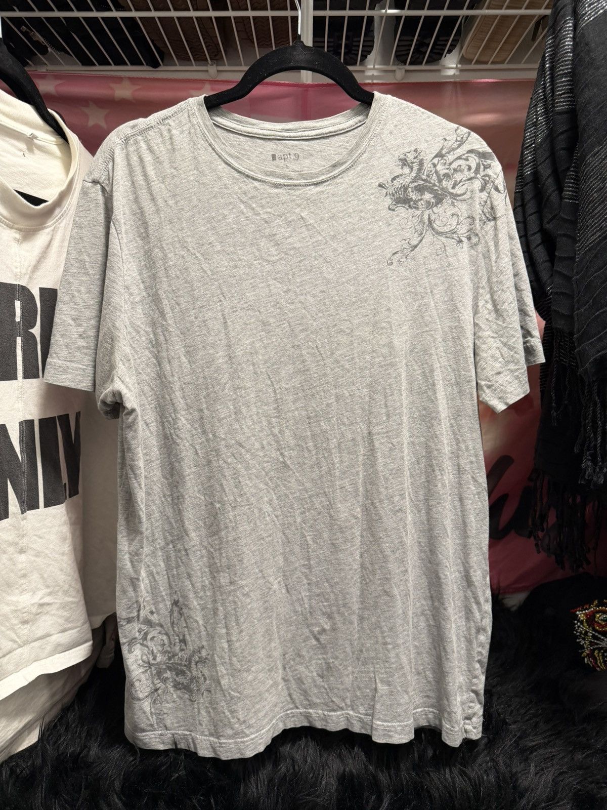 Apt. 9 Apt. 9 Grey SS Tee Size US M / EU 48-50 / 2 - 1 Thumbnail