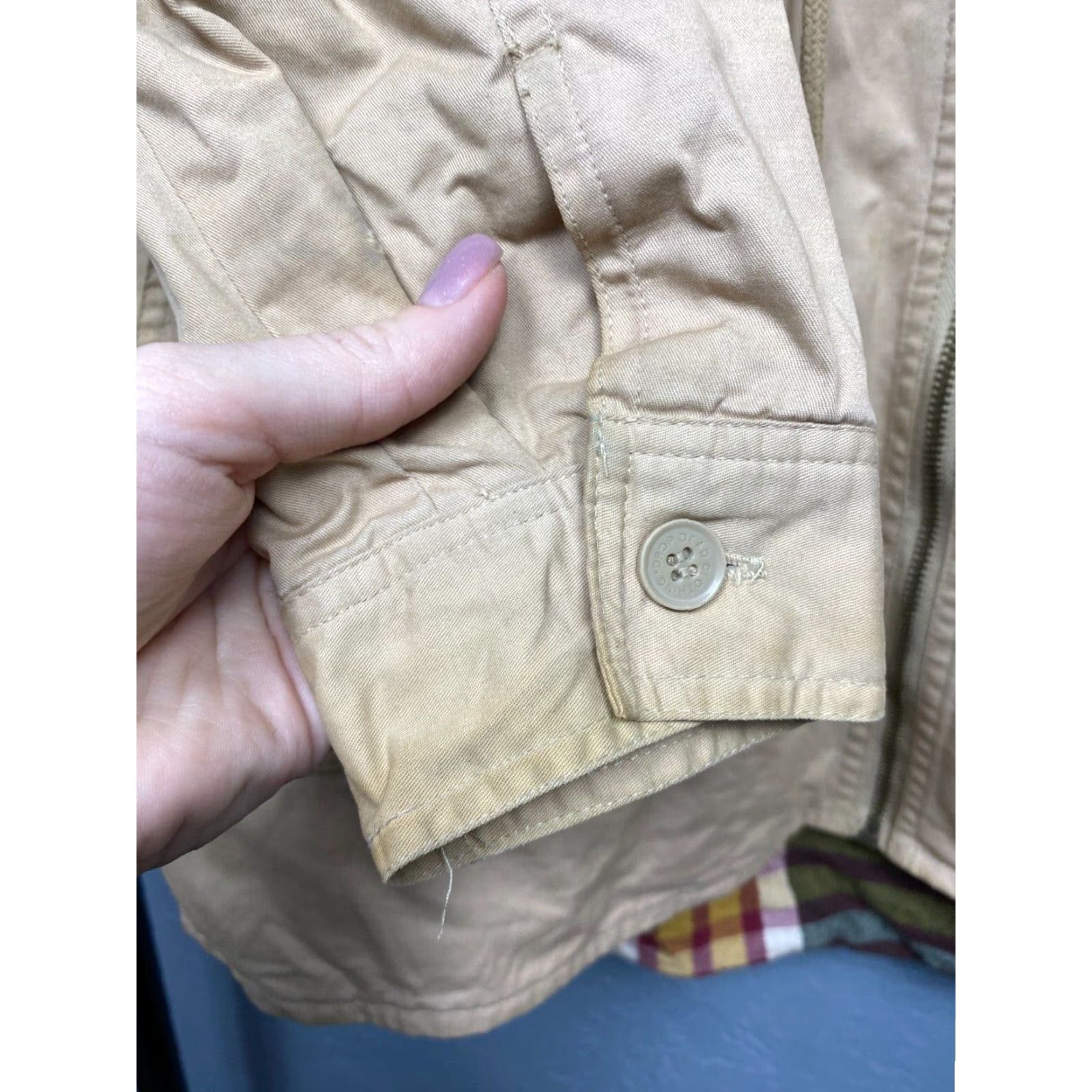 Vintage Drop Dead Parka Jacket Mens M Beige Cotton Solid Zip - Vintage? No - Regular Size Size US M / EU 48-50 / 2 - 7 Thumbnail