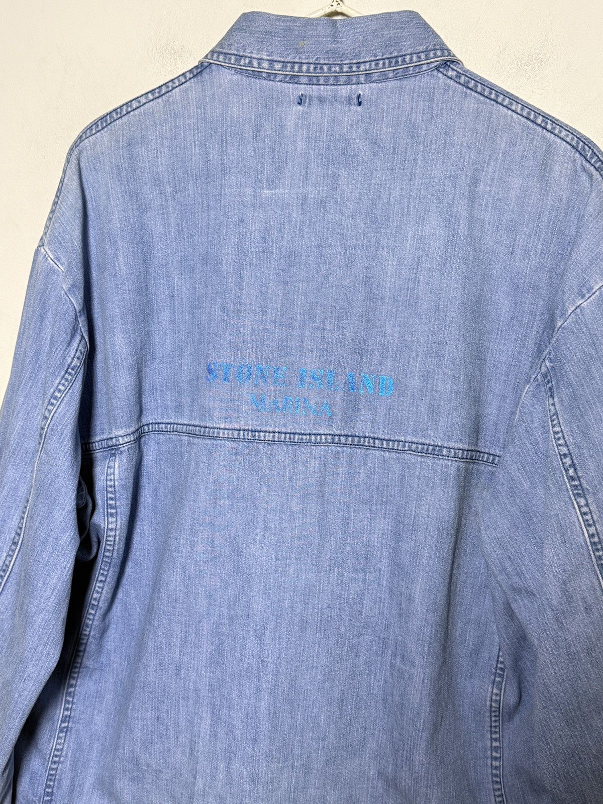 Stone Island Stone Island Marina denim jacket reflective logo 80s Size US L / EU 52-54 / 3 - 11 Thumbnail