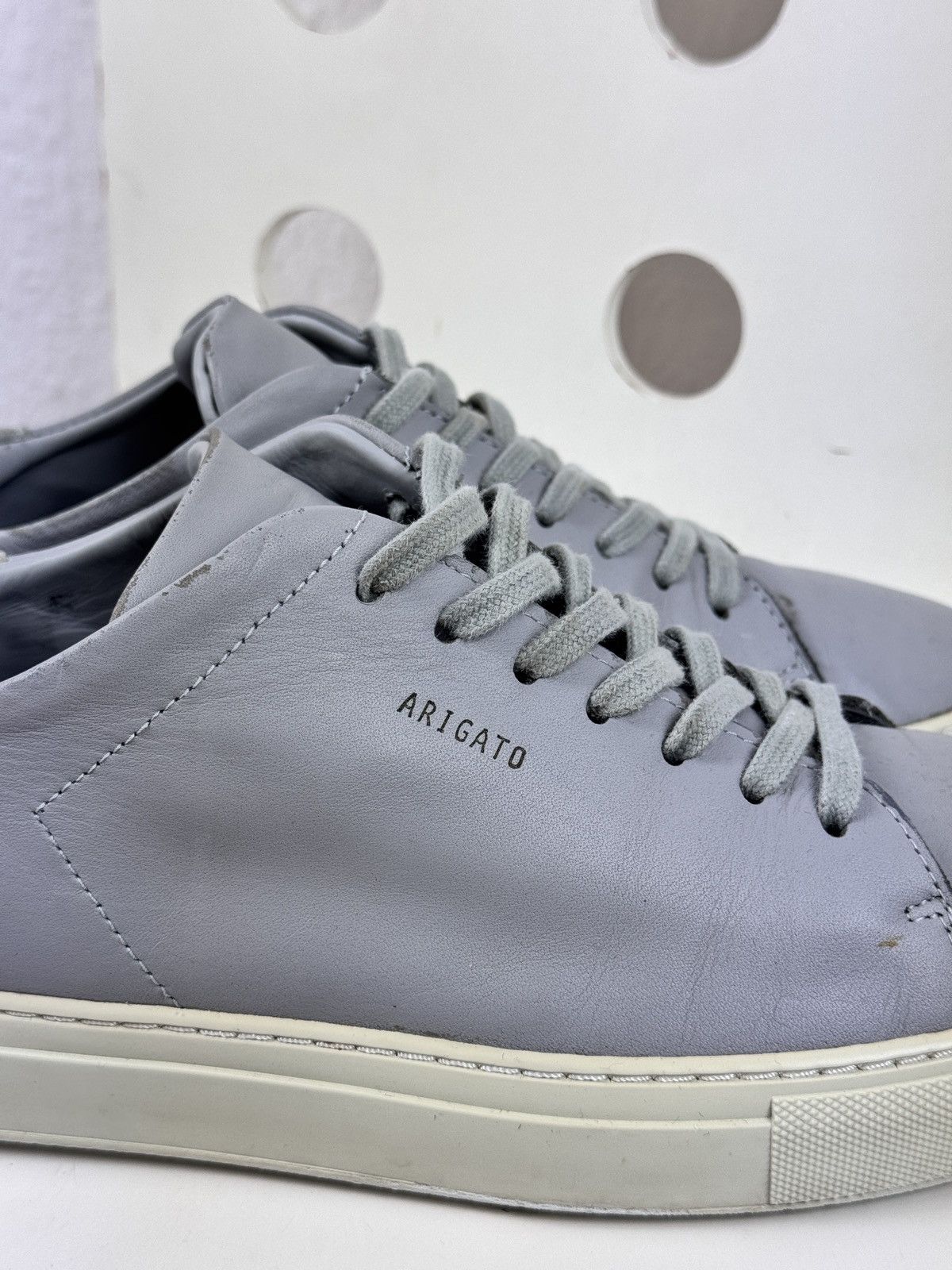 Axel Arigato Men’s AXEL ARIGATO 28122 GRAY LEATHER SNEAKERS SIZE 45 EU 11 Size US 11 / EU 44 - 3 Thumbnail