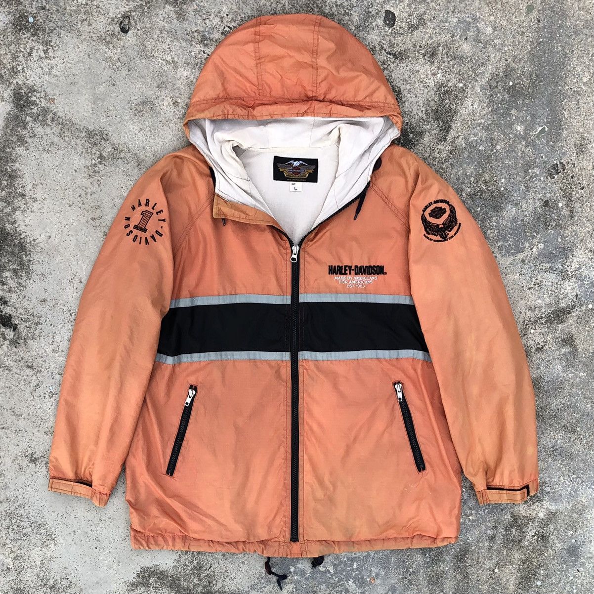 Harley Davidson Vintage Harley Davidson Sun Faded Light Jacket Size US L / EU 52-54 / 3 - 1 Thumbnail