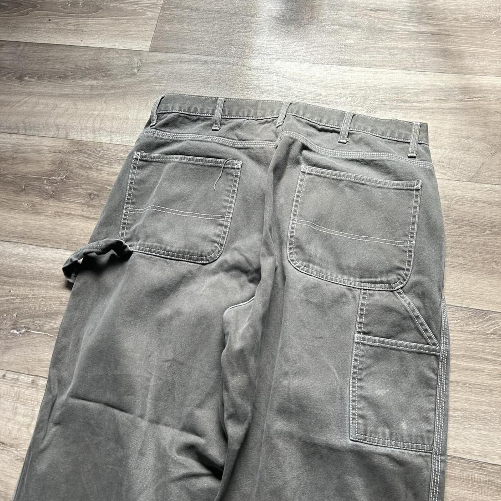 Gap Vintage y2k Moss Green Baggy Carpenter Gap Pants Jeans 38x34 Size US 34 / EU 50 - 4 Thumbnail