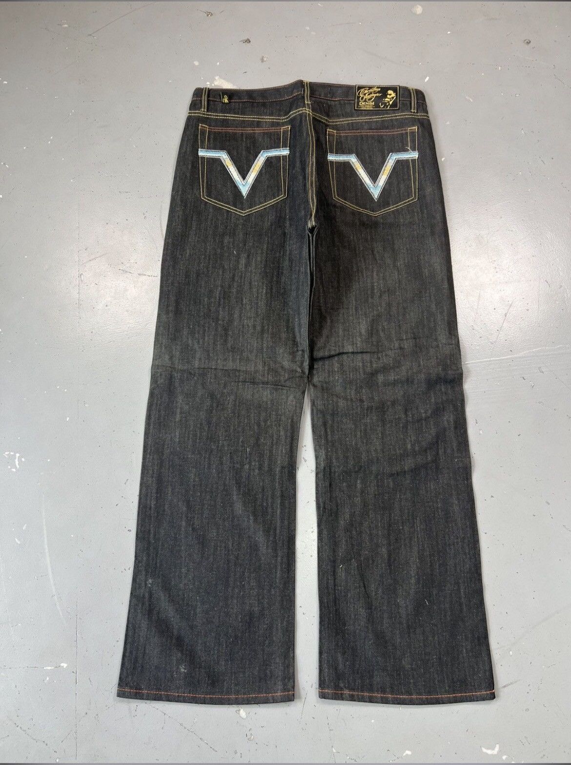 Ed Hardy Vintage Edhardy crazy baggy denim Size US 40 / EU 56 - 2 Thumbnail