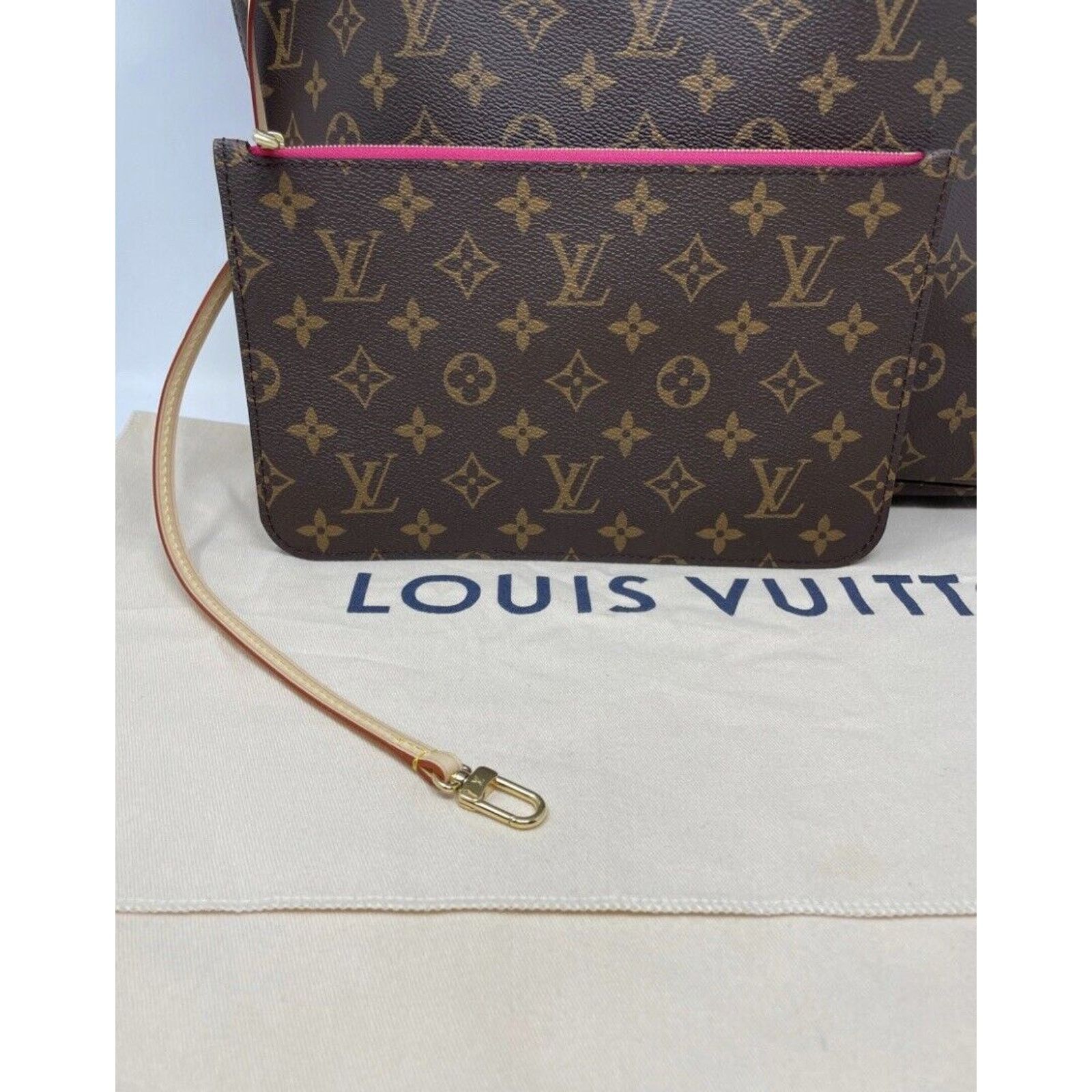 Louis Vuitton LOUIS VUITTON NEVERFULL MM MONOGRAM PIVOINE PINK TOTE BAG Size ONE SIZE - 7 Thumbnail