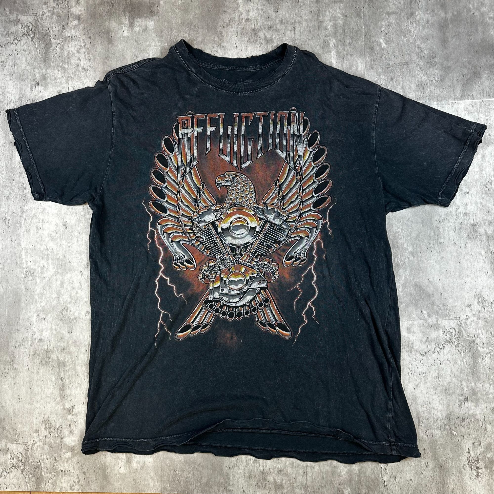 Affliction Washed Black Vintage Affliction Tee (XXL) Size US XXL / EU 58 / 5 - 1 Thumbnail