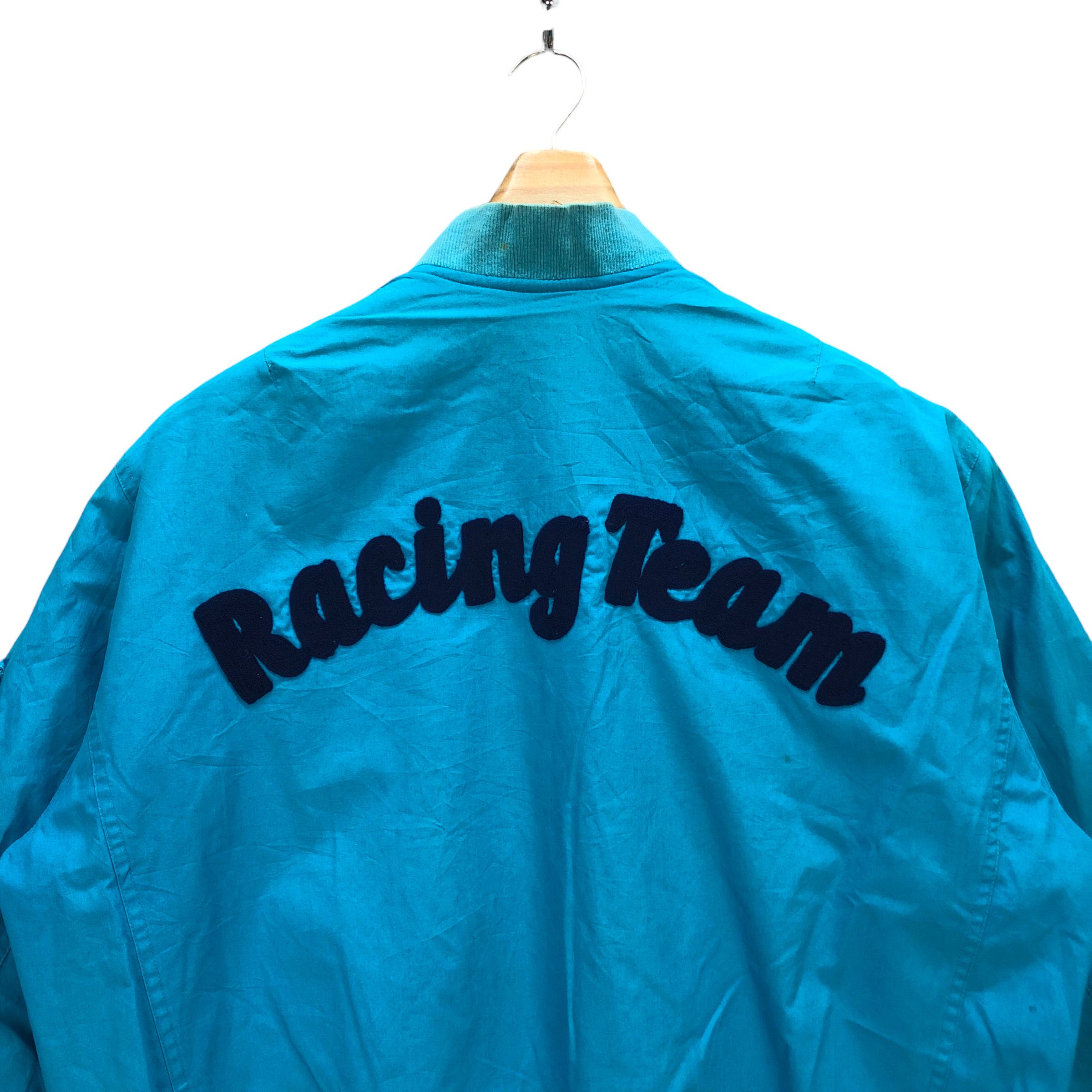 Japanese Brand ALPHA CUBIC RACING TEAM BOMBER JACKET #7318-129 Size US L / EU 52-54 / 3 - 16 Thumbnail