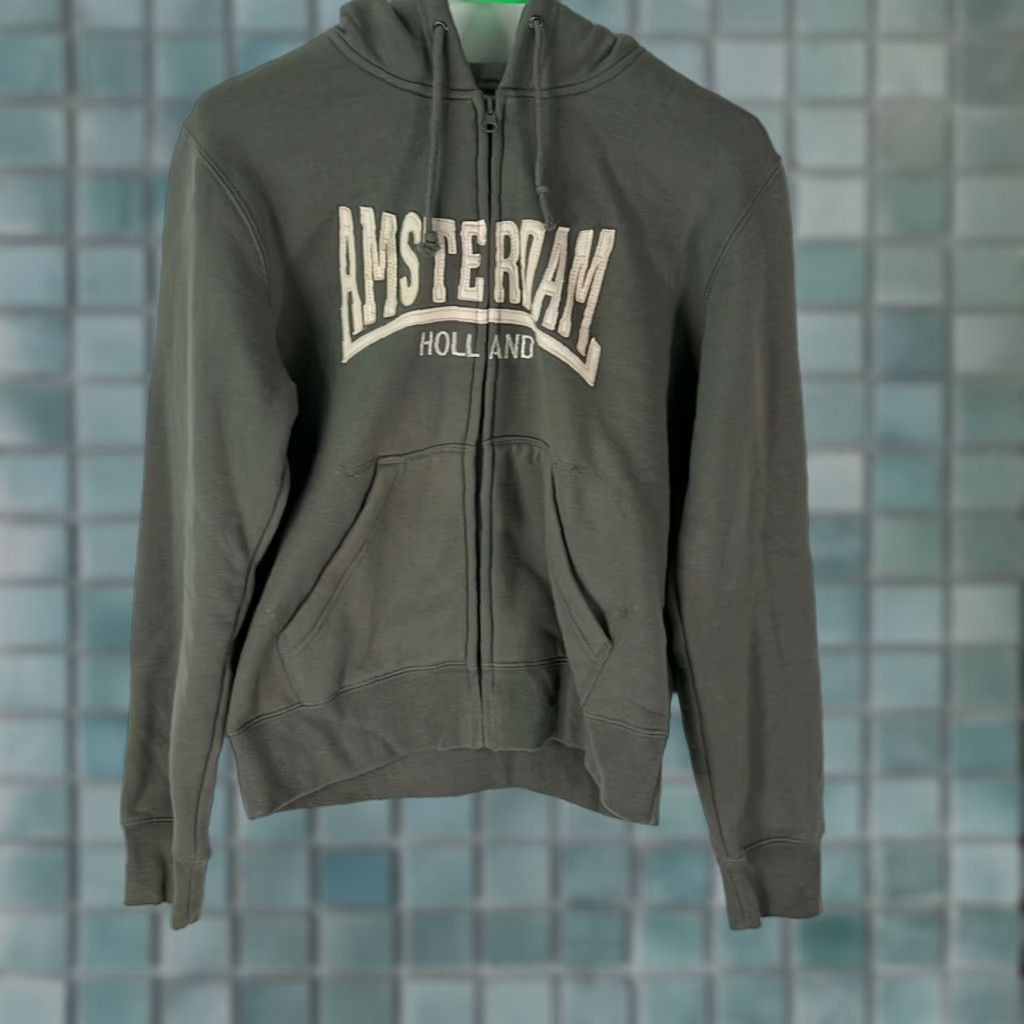 Vintage Fanatic Virus Mens Hooded Sweatshirt Graphic Amsterdam Gray M/L Sweatshirt Size US M / EU 48-50 / 2 - 1 Thumbnail