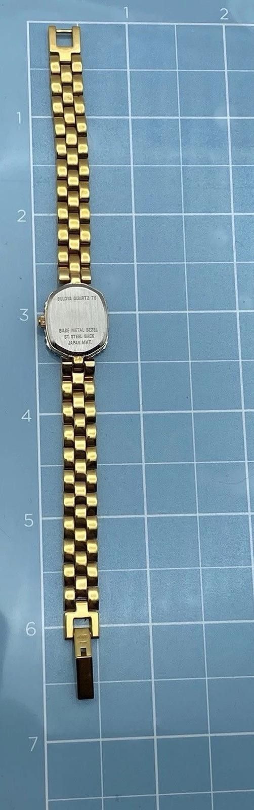 Bulova Vintage Bulova T6 Diamond Ladies Watch 1996 Gold Tone 98R04 Size ONE SIZE - 9 Thumbnail