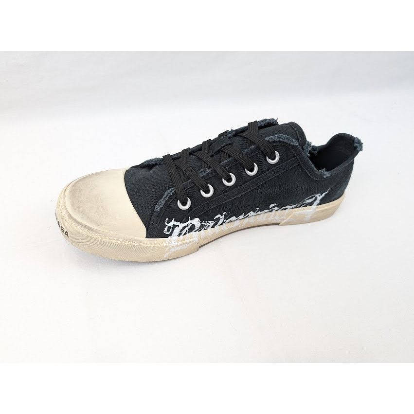 Balenciaga o1rshd1 Q:3 / Paris Low-Top Sneakers in Black/White Size US 10 / EU 43 - 8 Thumbnail