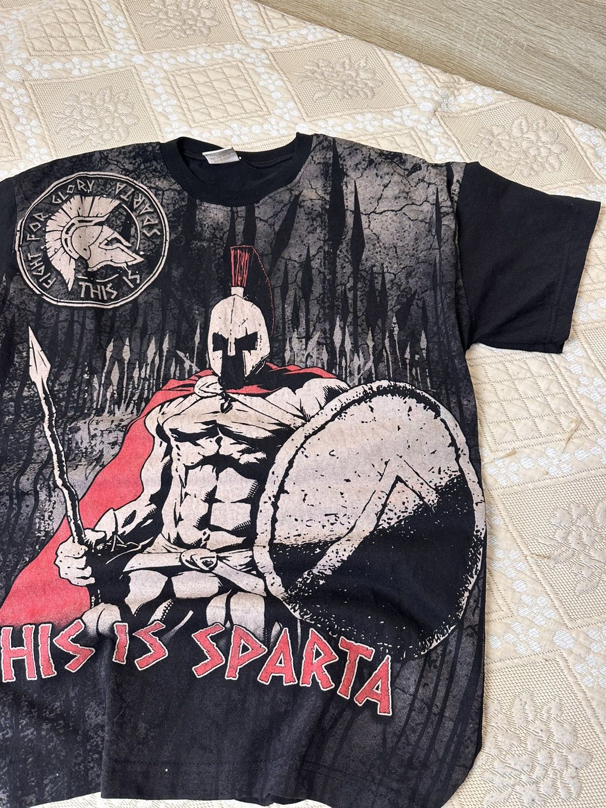 Vintage 🔥 The 300 Spartans Vintage Movie T Shirt Y2K Affliction Rare Size US M / EU 48-50 / 2 - 2 Thumbnail