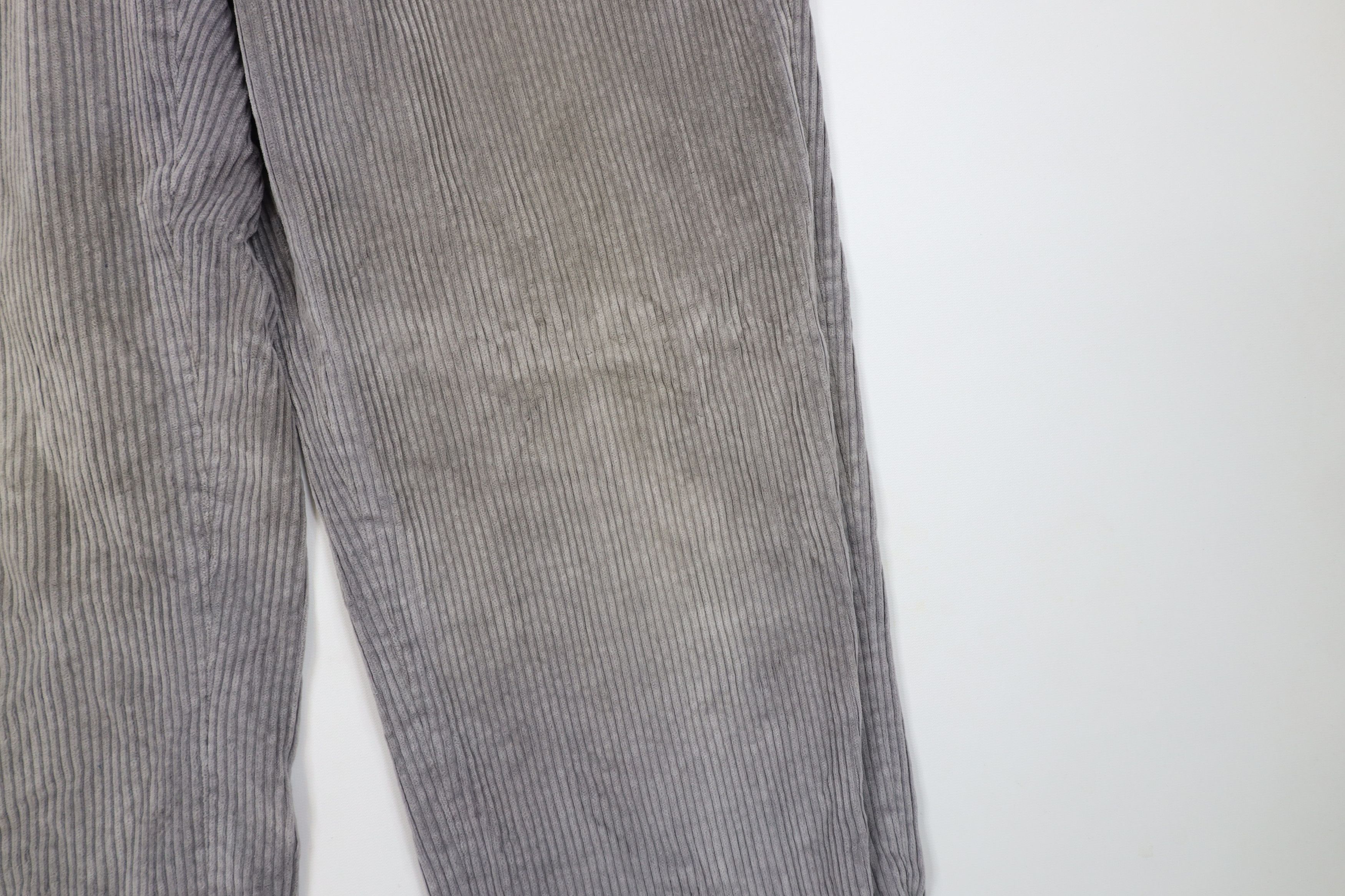 Lands' End × Vintage Vintage 70s Lands End Heavy Wide Leg Corduroy Pants Gray USA Size US 38 / EU 54 - 6 Thumbnail