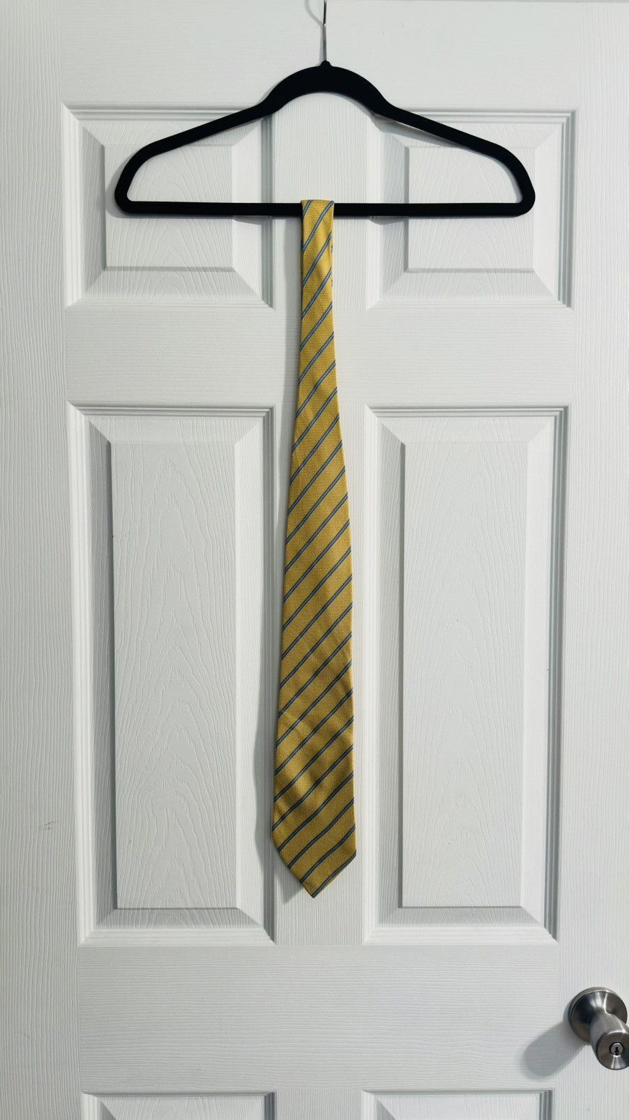 Other Fabio Fazio Men’s Silk Extra Long Tie Yellow and Blue Size ONE SIZE - 1 Thumbnail