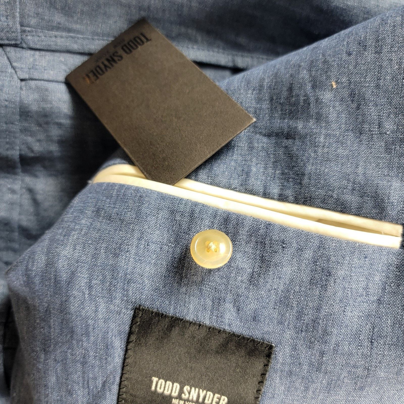 Todd Snyder Todd Snyder Madison Italian Linen Suit Jacket Chambray NWT Size 36S - 13 Thumbnail