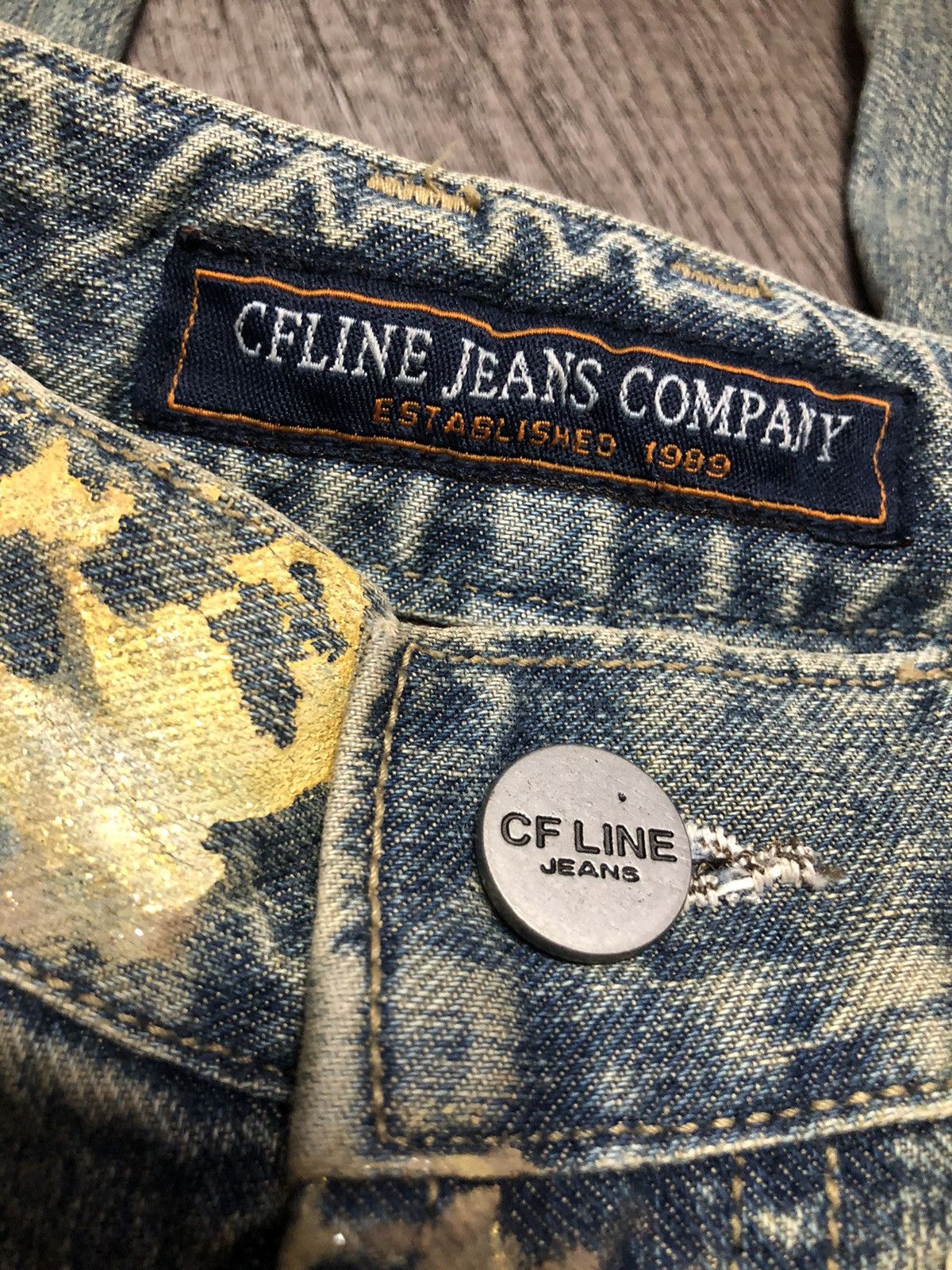 Designer × Japanese Brand × Vintage CF LINE FLARED BOOTCUT JEANS COMPANY Size 29" - 16 Thumbnail