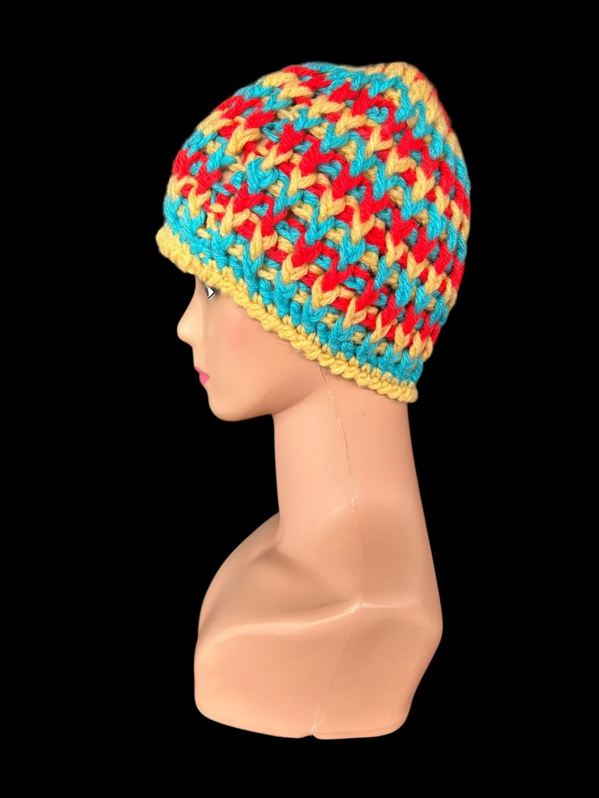 Japanese Brand × Kapital × Vintage Crochet Knitted Handmade Beanie Hats Size ONE SIZE - 2 Thumbnail