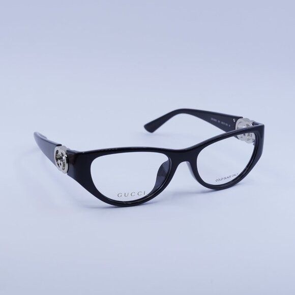 Gucci Gucci GG1825O 001 Eyeglasses Shiny Black 54mm Cat Eye Frame Size ONE SIZE - 5 Thumbnail