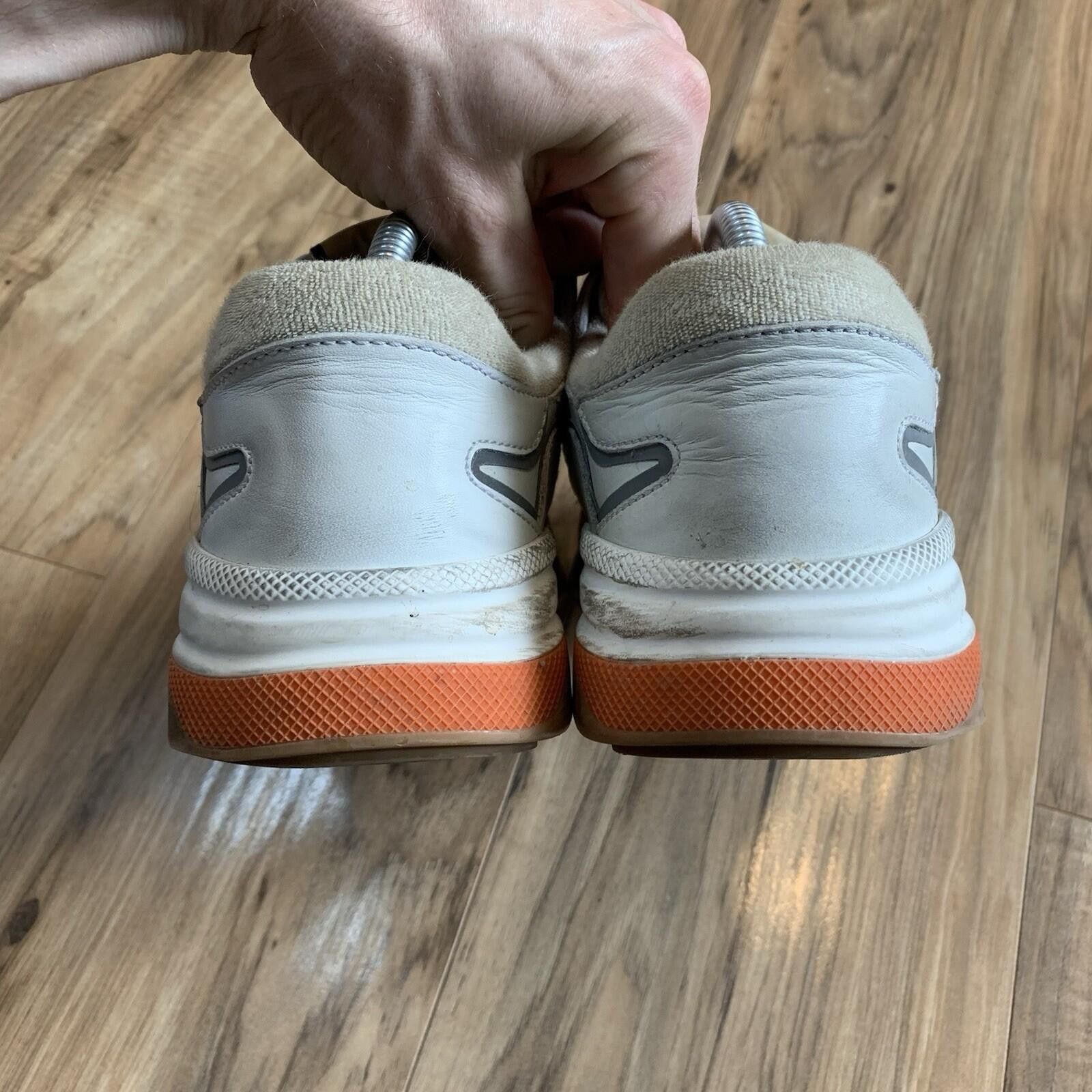 Gucci Gucci Ultrapace Leather Sneakers White Blue Size 7.5 US Mens Size US 7.5 / EU 40-41 - 4 Thumbnail