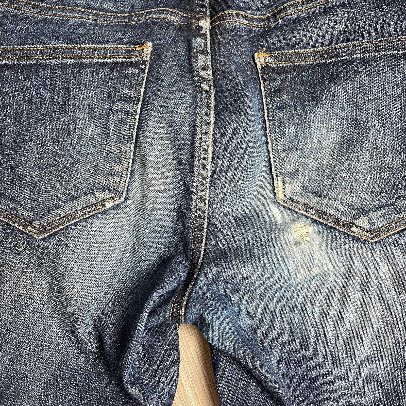 Madewell Madewell Distressed 8.5" Mid Rise Skinny Jeans Strch Worn 28 Size 28" / US 6 / IT 42 - 11 Thumbnail