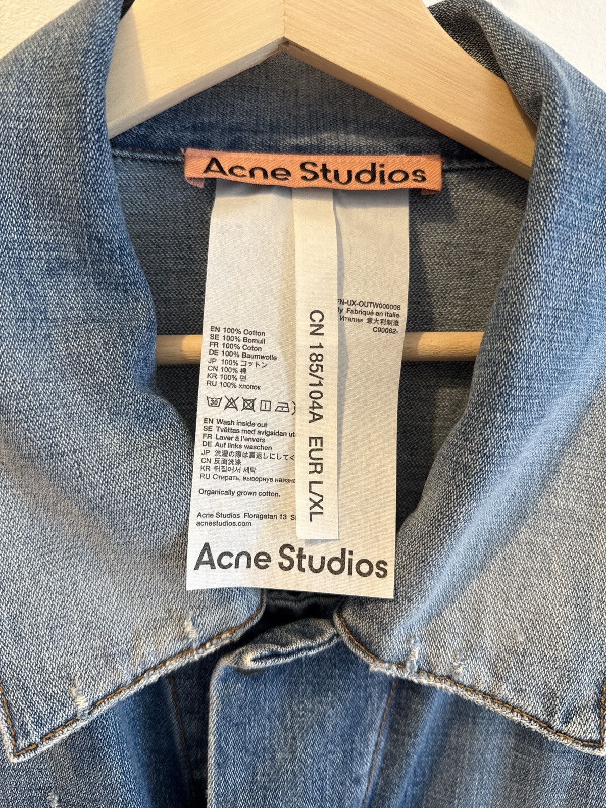 Acne Studios DENIM JACKET - OVERSIZED UNISEX FIT Size US XL / EU 56 / 4 - 2 Thumbnail