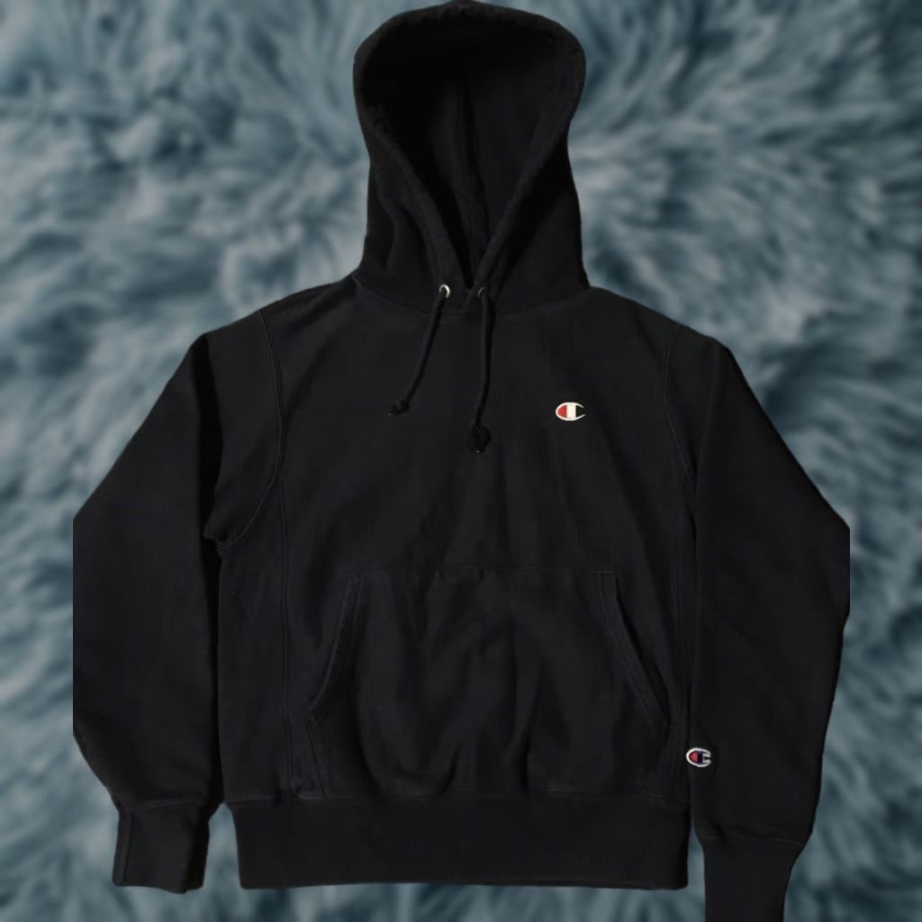 Champion VINTAGE Champion Reverse Weave Hoodie Distress S Navy Blue Men Hooded Pullover Grunge Track Surf Skate 90s USA College Football Basketball Vintage Size US S / EU 44-46 / 1 - 1 Thumbnail