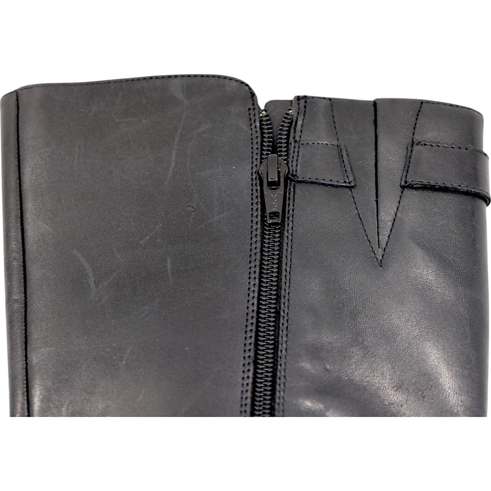 Ralph Lauren Ralph Lauren Margarite Leather Boots 5.5B Black 15" KneeHigh Size US 5.5 / IT 35.5 - 16 Thumbnail