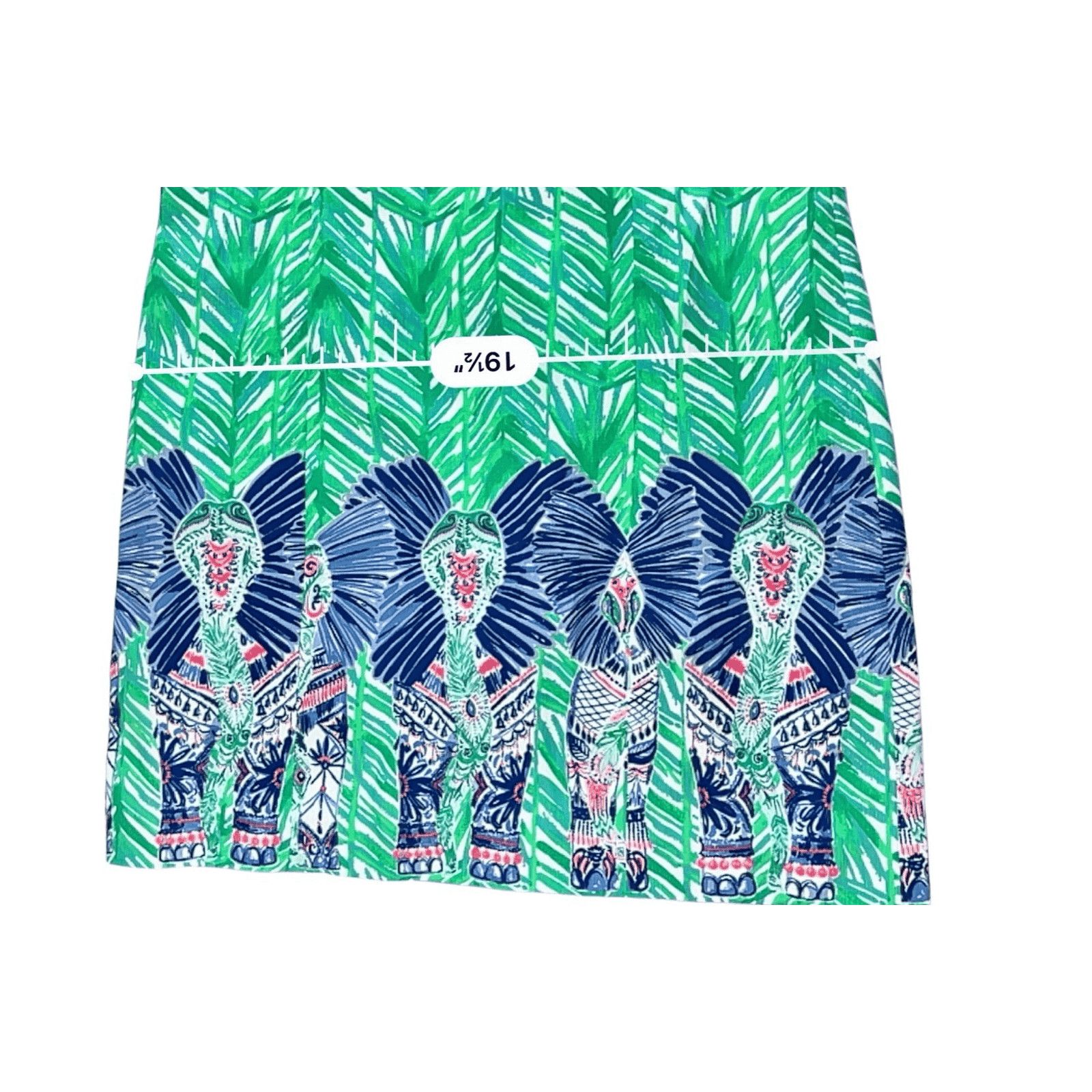 Lilly Pulitzer Lilly Pulitzer Tandie Shift Dress Green Elephants 10 Coastal Size L / US 10 / IT 46 - 7 Thumbnail