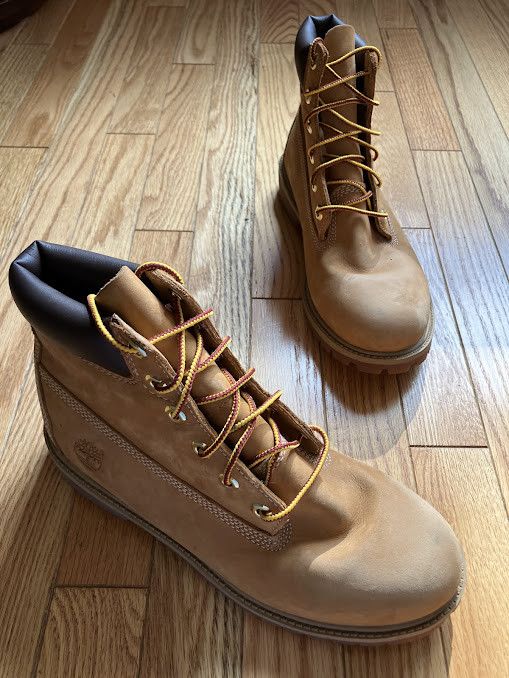 Timberland Timberland Waterproof Wheat Boys Leather Boots sz 7 W 8.5 Size US 7 / EU 40 - 1 Thumbnail