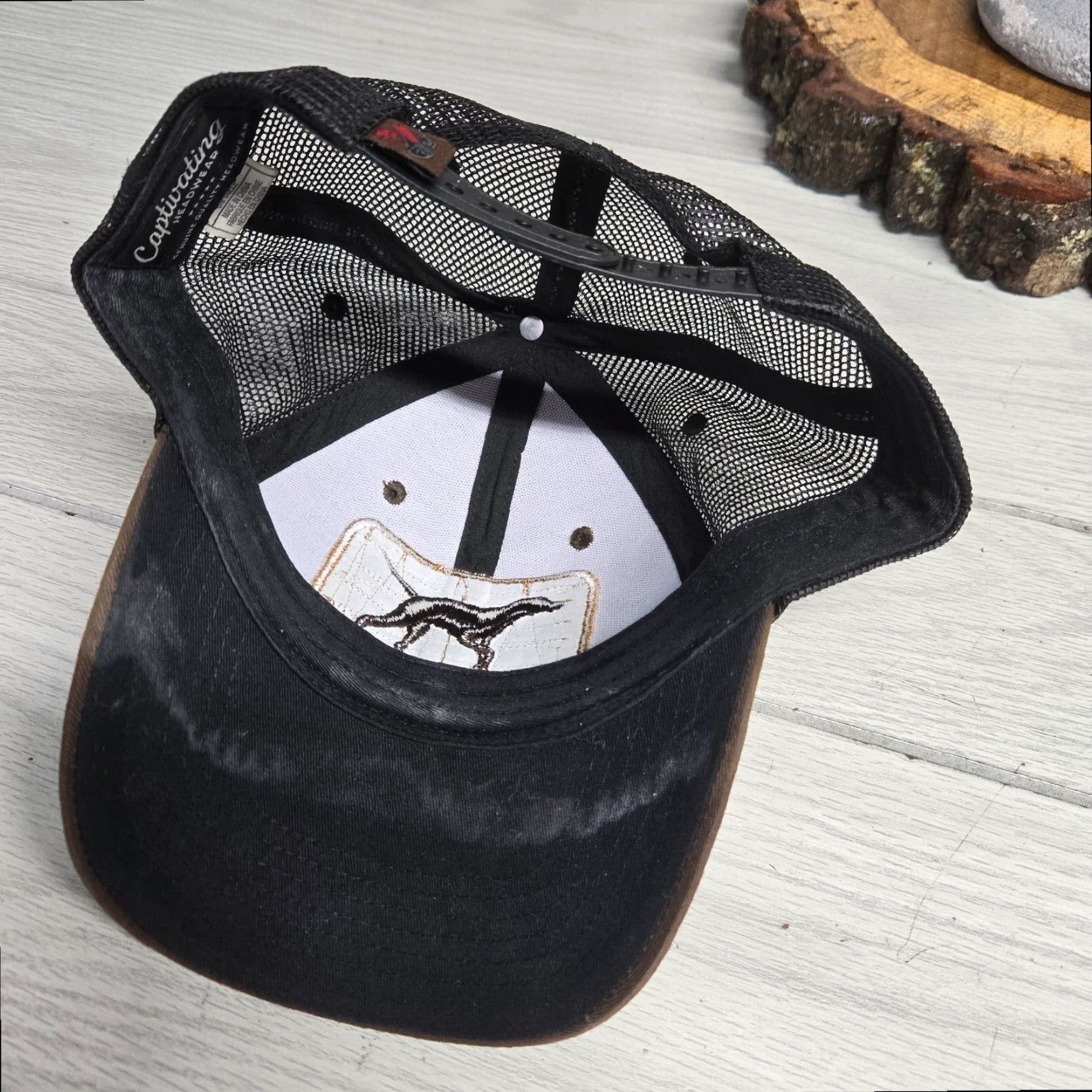 Vintage Richardson USA Southern Snap Adjustable Baseball Cap Hat Mens Brown Size ONE SIZE - 5 Thumbnail