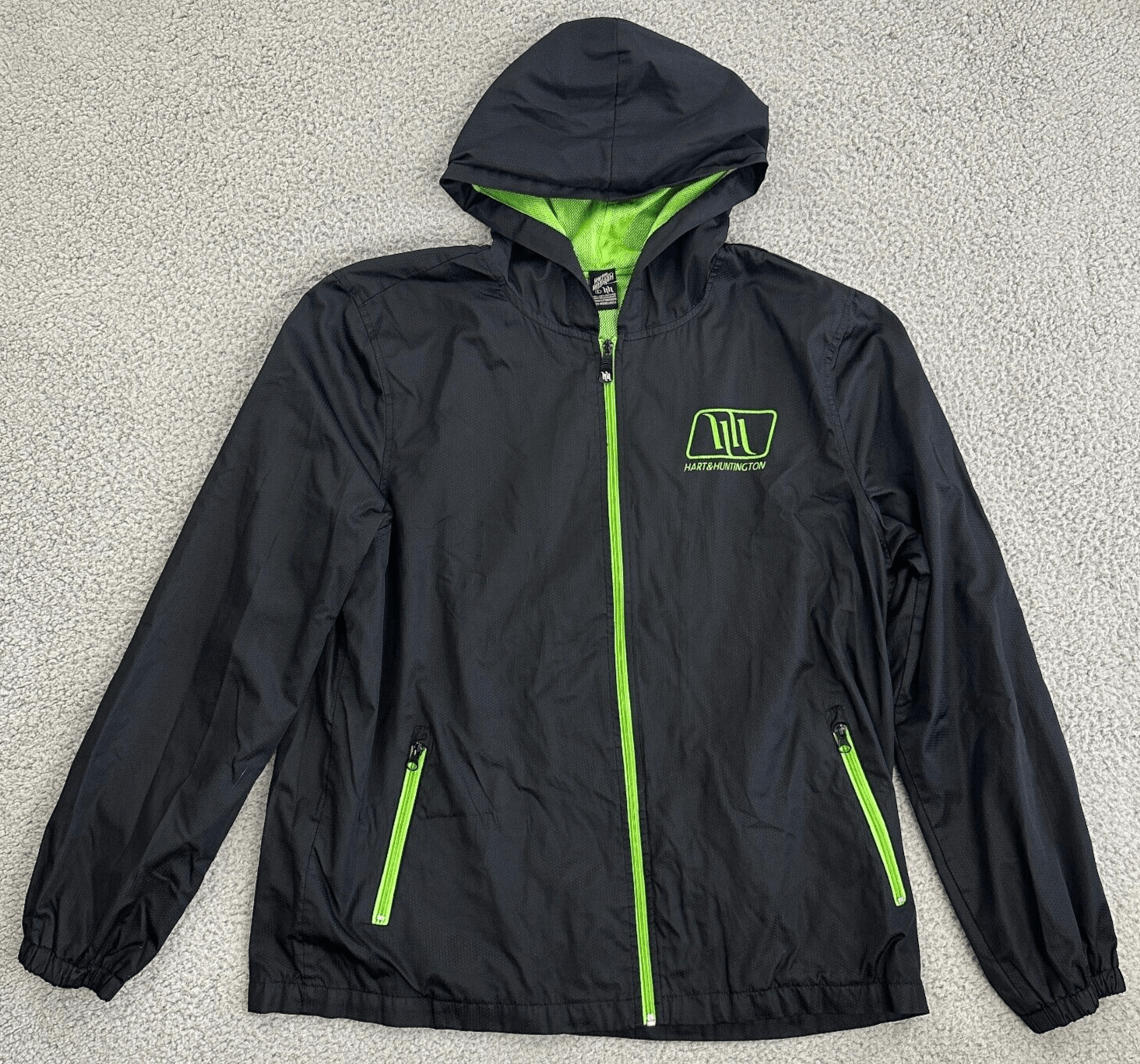 Vintage Hart And Huntington Jacket Full Zip Hooded Windbreaker Size US M / EU 48-50 / 2 - 1 Thumbnail