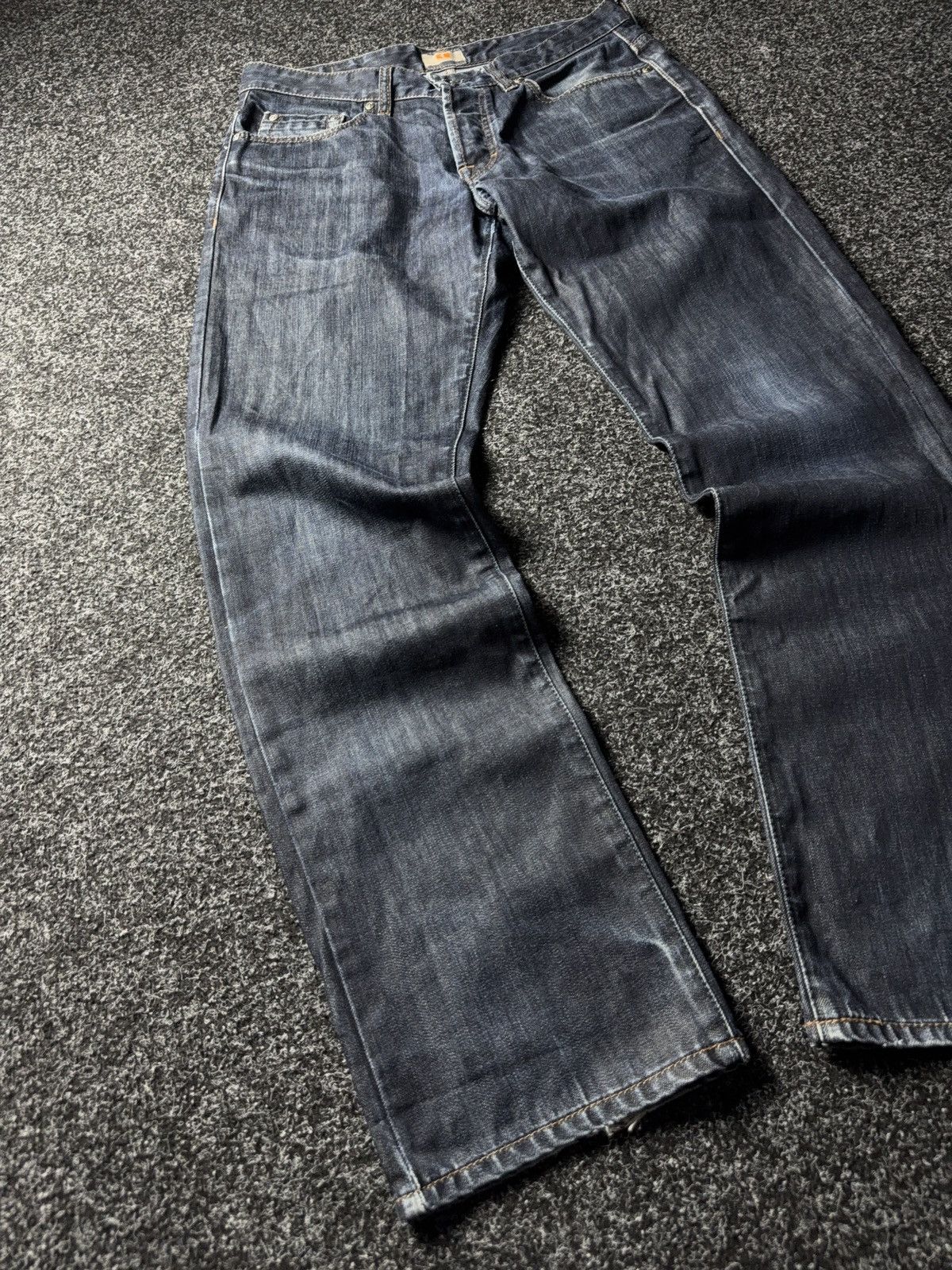 Hugo Boss Luxury 00s Y2K Hugo Boss Regular Fit Retro Style Size US 33 - 2 Thumbnail