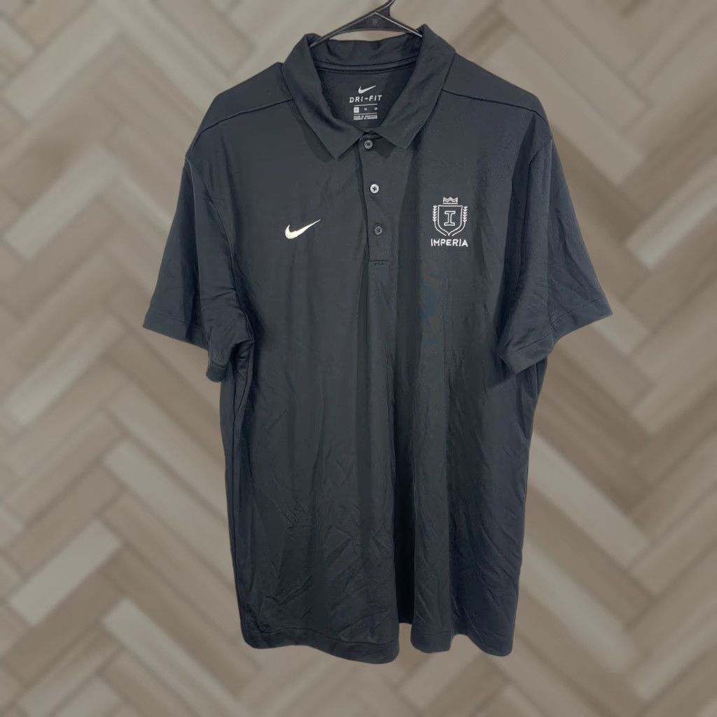 Nike Nike Dri-Fit Imperia Golf Collared T Shirt XL Black Men Polo Short Sleeve Athletic Breathable Lightweight Sports Dad Fashion Size US XL / EU 56 / 4 - 1 Thumbnail