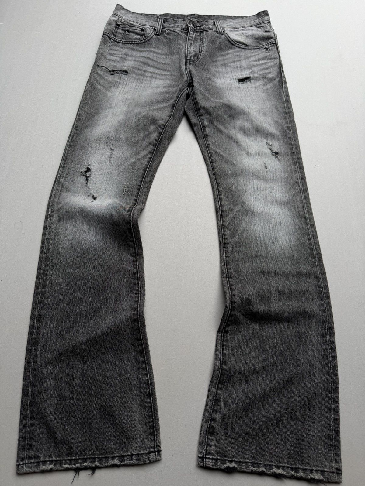 Neil Barrett lace-up flare jeans Size US 30 / EU 46 - 1 Thumbnail