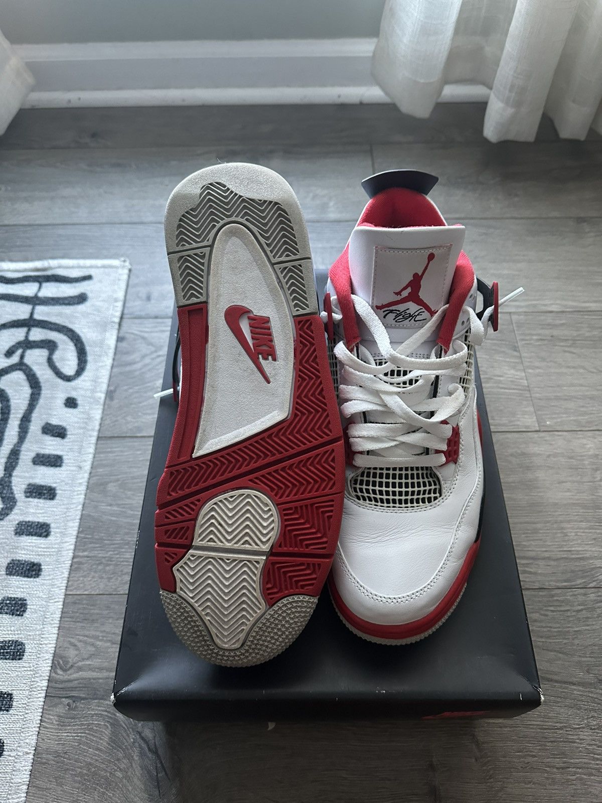 Jordan Brand Jordan Fire Red 4’s Size US 11 / EU 44 - 3 Thumbnail