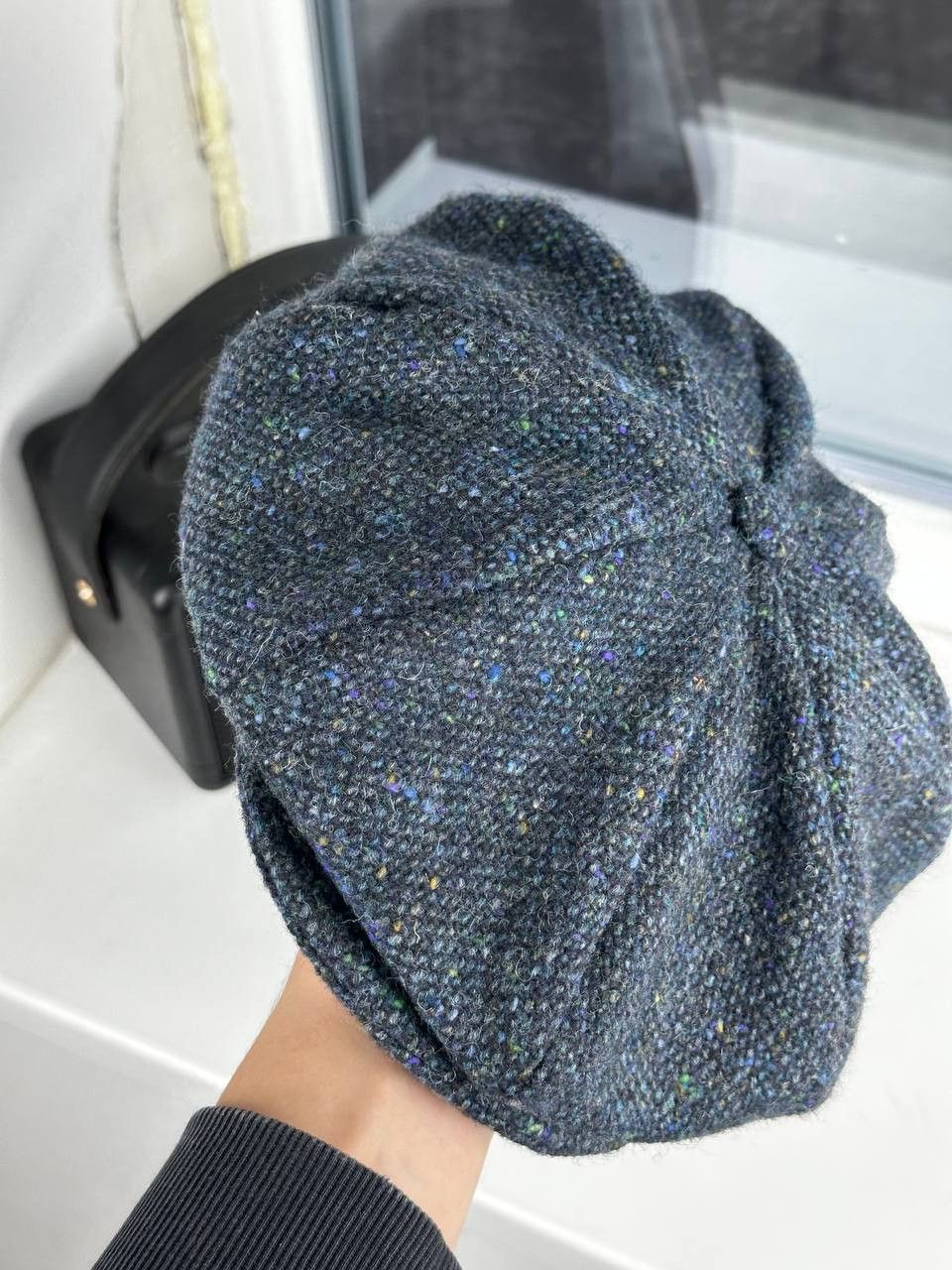 Harris Tweed × Vintage Hanna Hats of Donegal Tweed Pure Wool Baker Boy Hat Size ONE SIZE - 3 Thumbnail