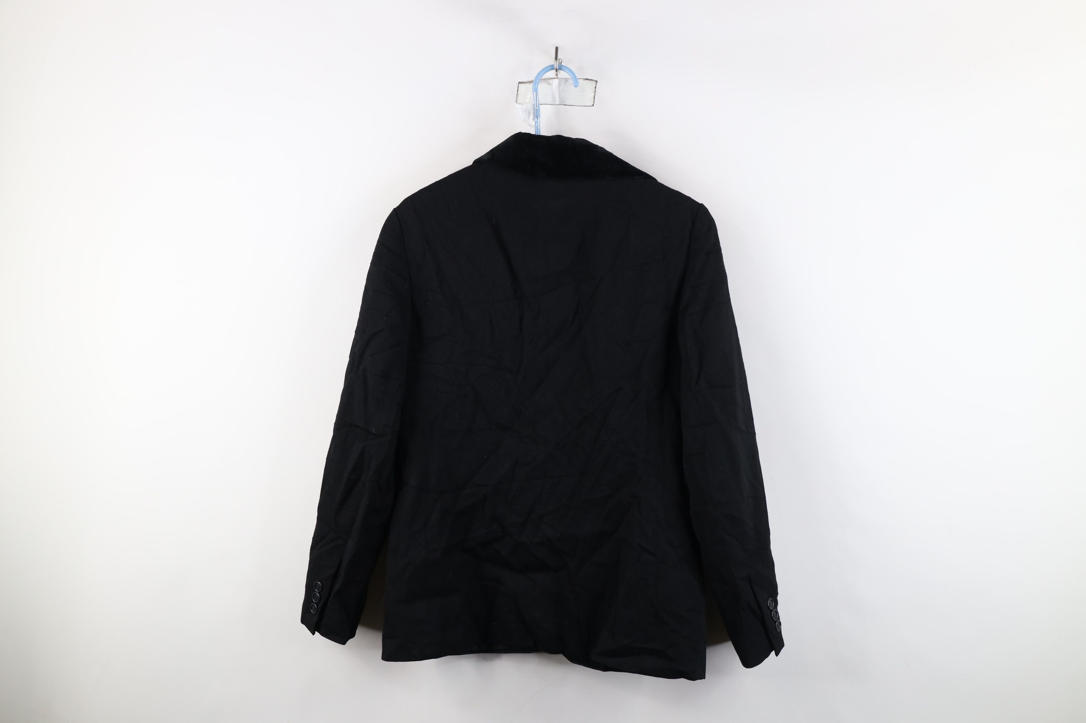 Vintage Vintage 70s Streetwear Wool Suit Coat Blazer Jacket Black Size XL / US 12-14 / IT 48-50 - 13 Thumbnail