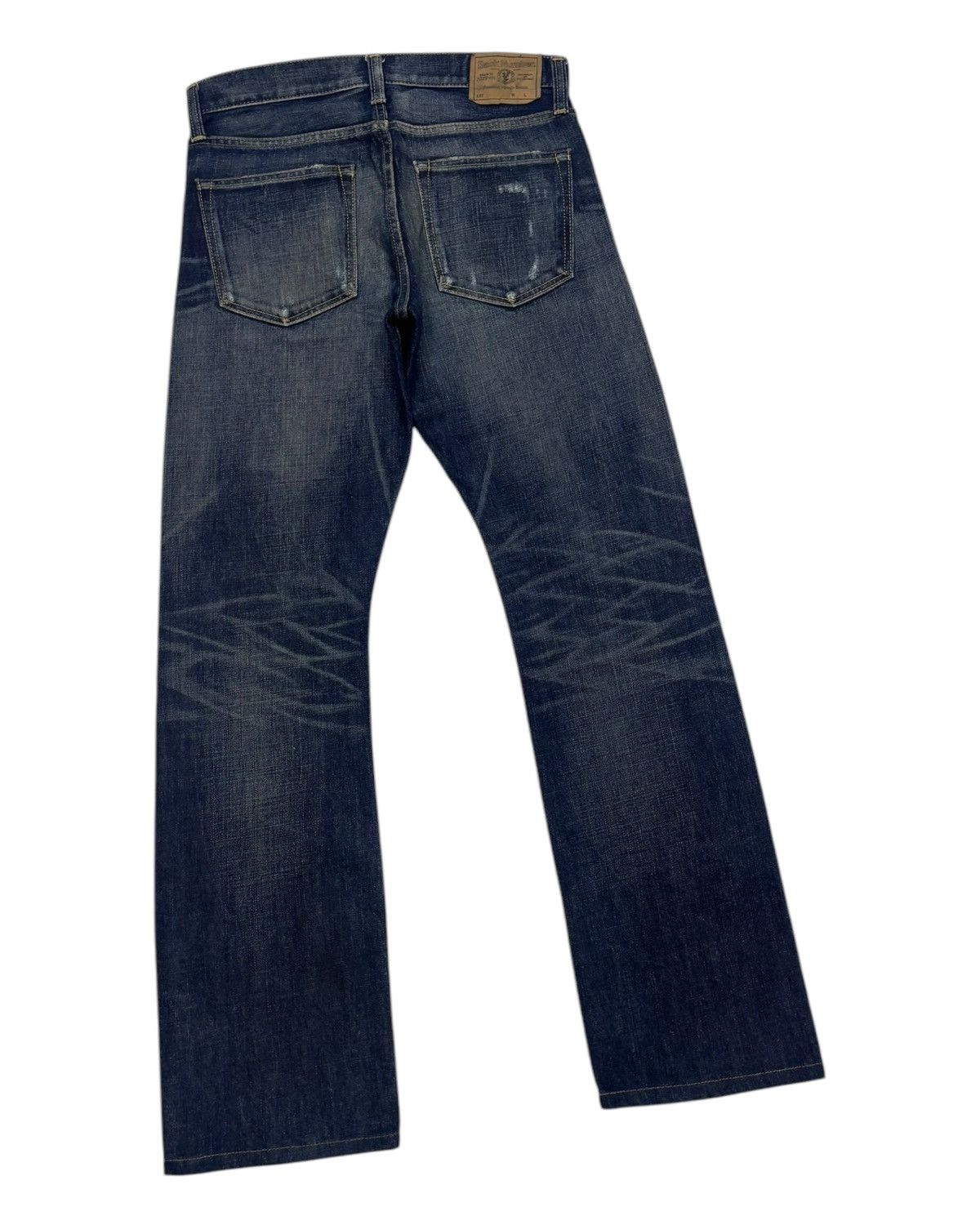 Hysteric Glamour 🔥VINTAGE BACK NUMBER MADE IN NIPPON DISTRESSED DENIM JEANS Size US 32 / EU 48 - 4 Thumbnail