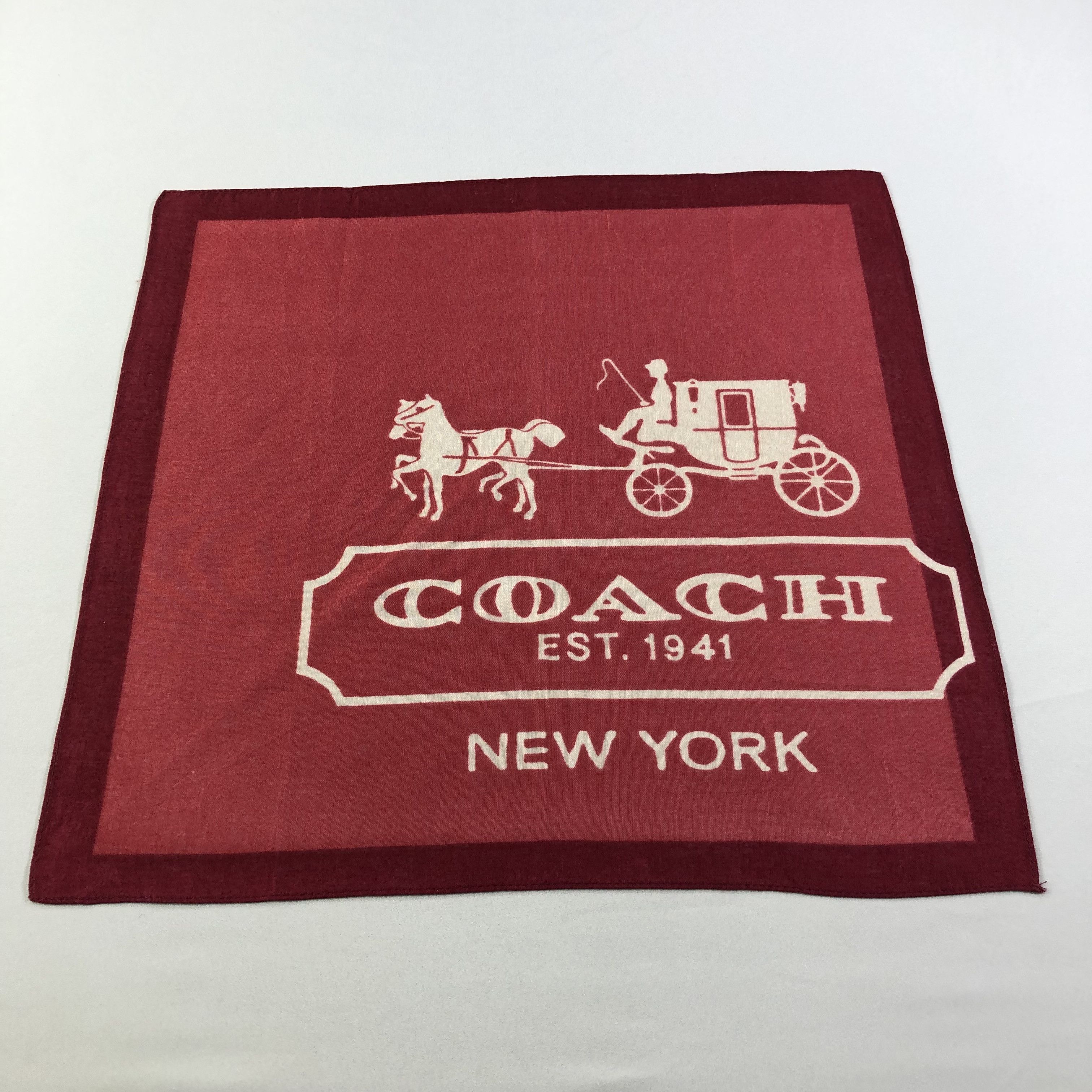 Coach × Vintage COACH Handkerchief Neckerchief Bandana H2057 Size ONE SIZE - 1 Thumbnail