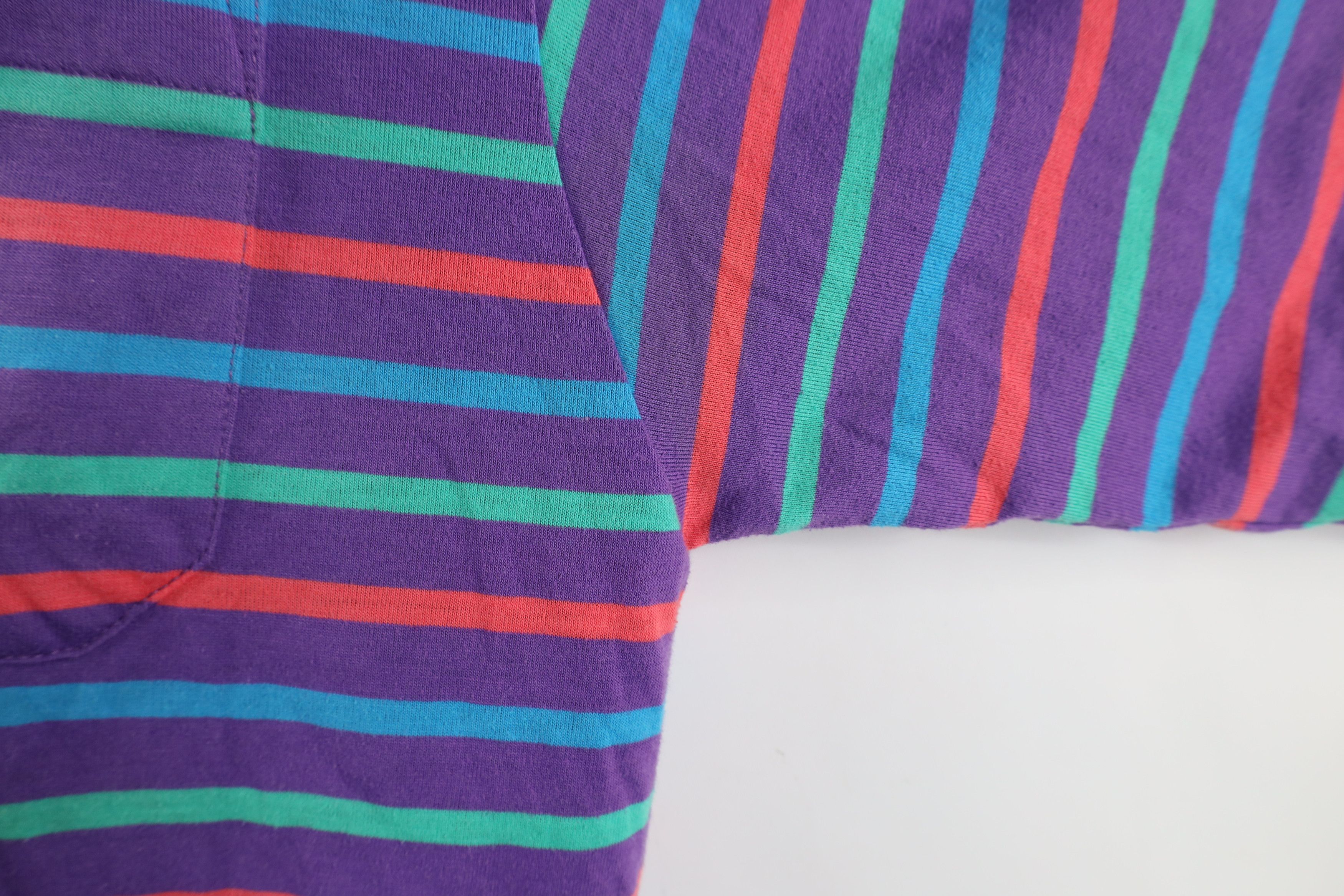 Vintage Vintage 90s Streetwear Striped Knit Collared Golf Polo Size US XL / EU 56 / 4 - 10 Thumbnail