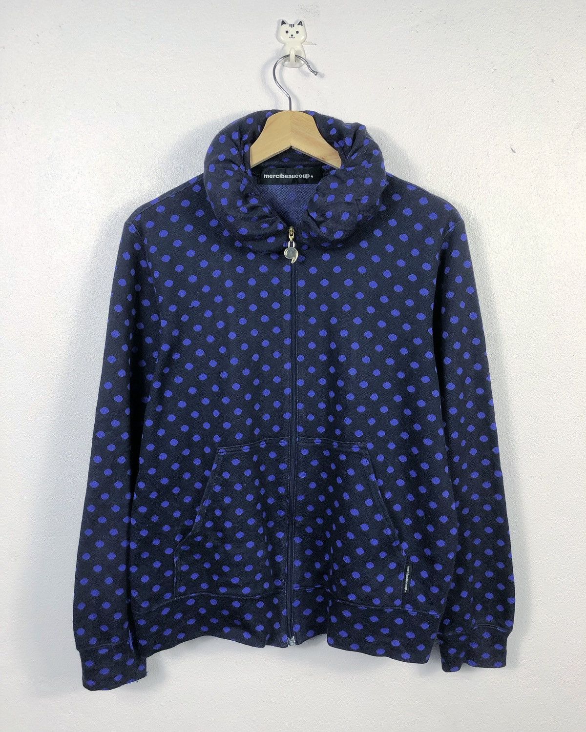 Issey Miyake × mercibeaucoup Rare Mercibeaucoup Issey Miyake Polka Zipper Sweatshirt Size US S / EU 44-46 / 1 - 1 Thumbnail