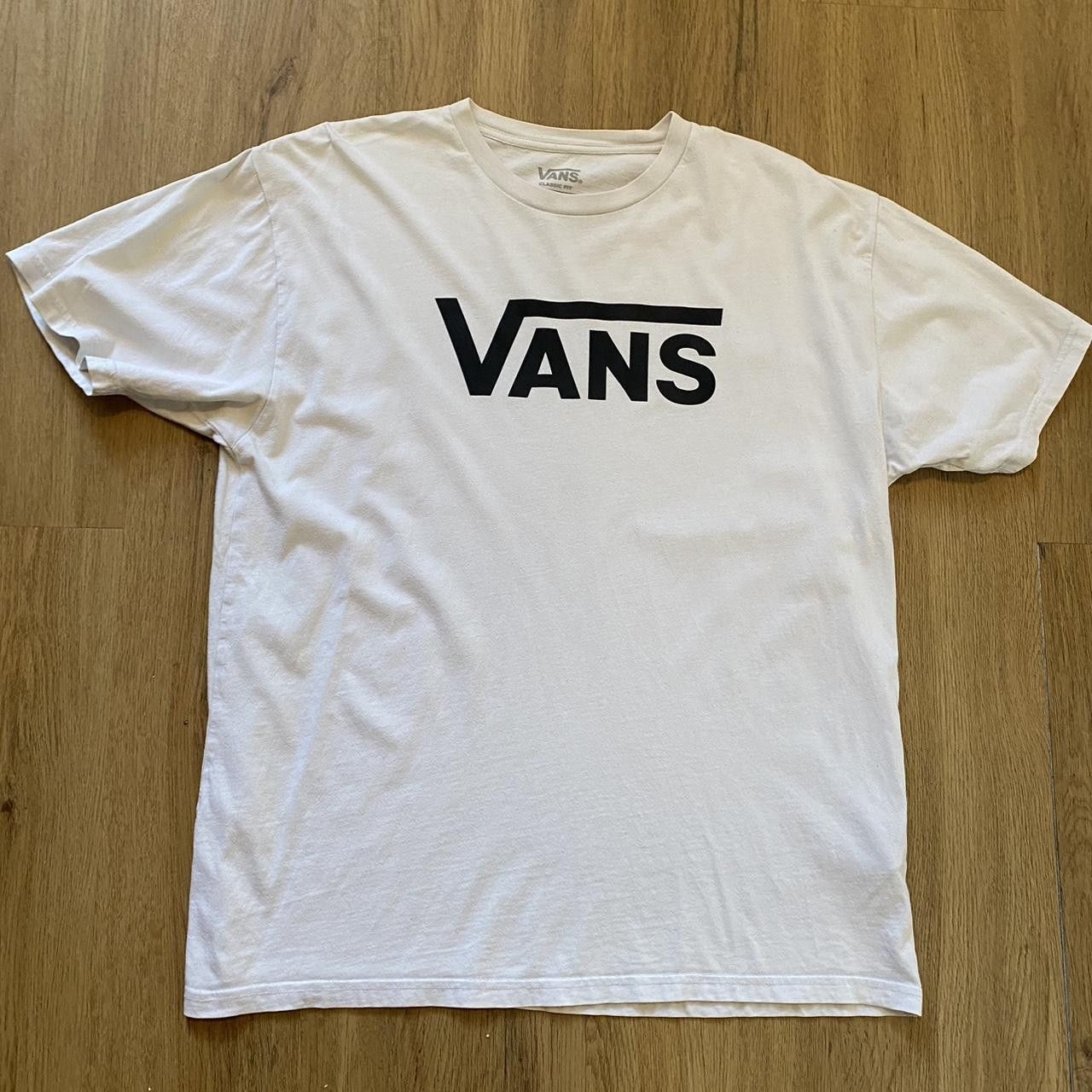 Vans Vans white and black logo t-shirt Big Print Size US L / EU 52-54 / 3 - 1 Thumbnail