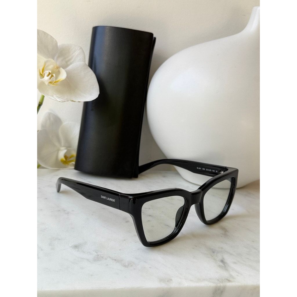 Saint Laurent Paris NEW Saint Laurent SL641 Black Cat Photochromic Sunglasses Size ONE SIZE - 5 Thumbnail