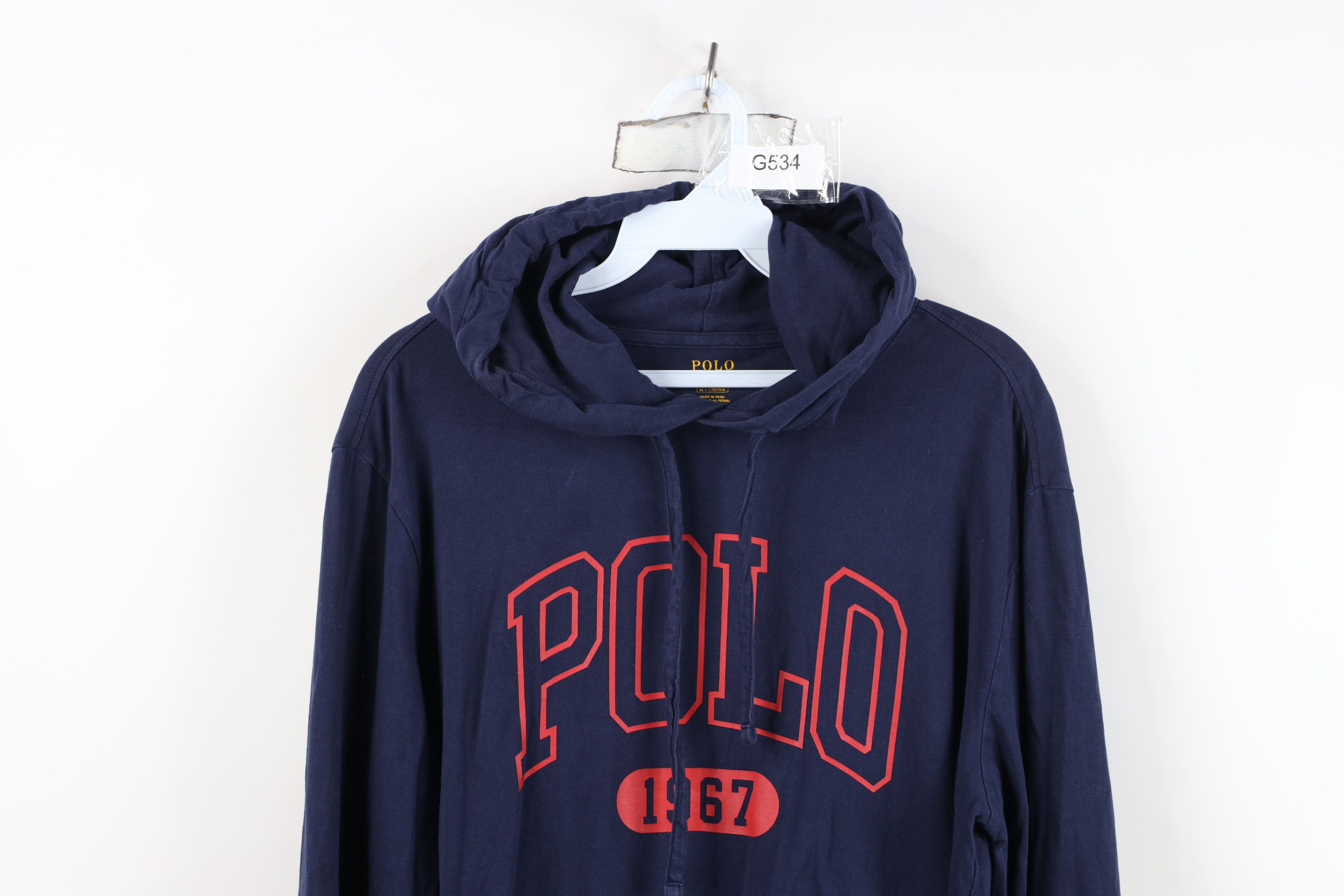 Ralph Lauren Vintage Ralph Lauren Block Letter Spell Out Hooded T-Shirt Size US M / EU 48-50 / 2 - 2 Thumbnail