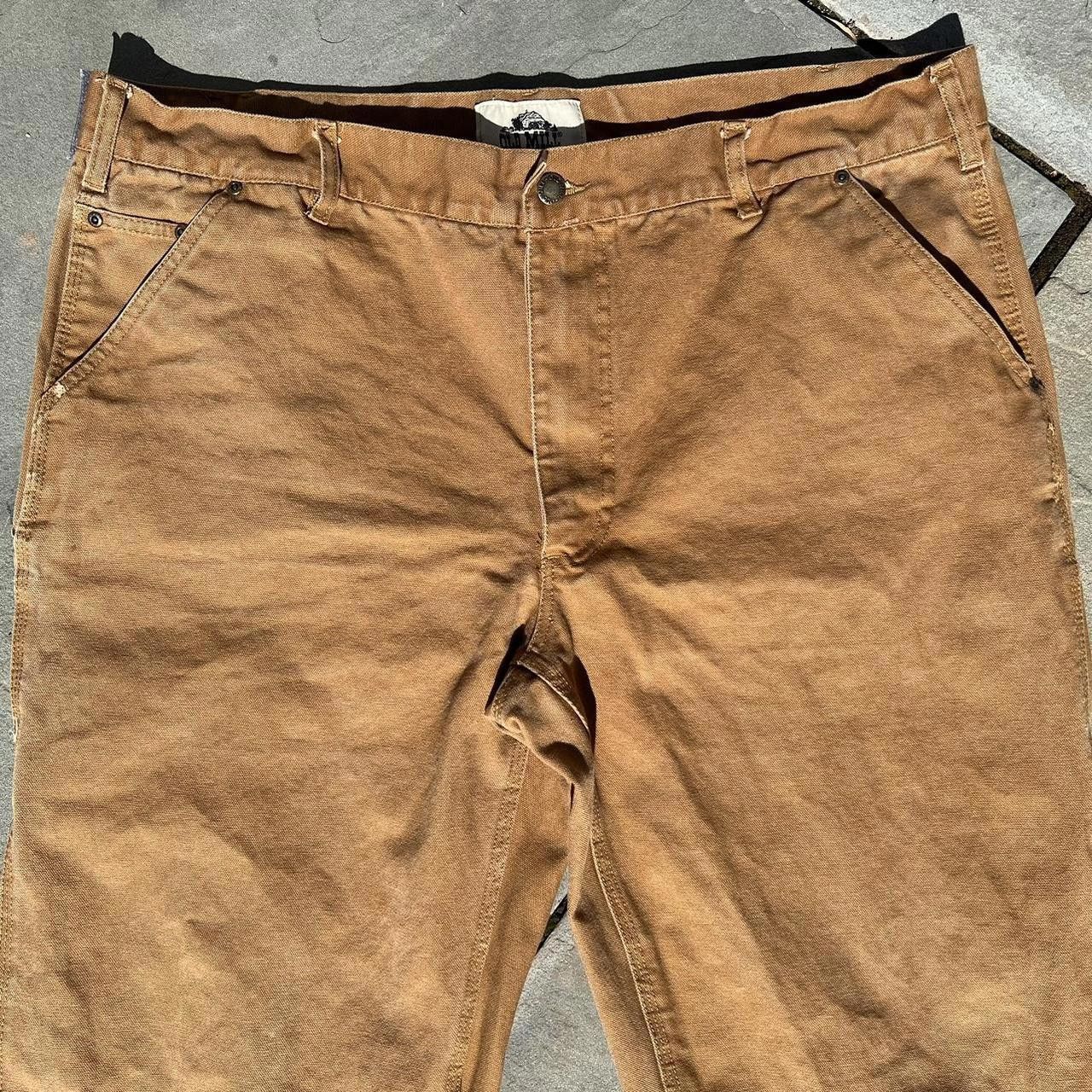 Other Y2K Brown Canvas Carpenter Utility Work Pants Size US 40 / EU 56 - 4 Thumbnail