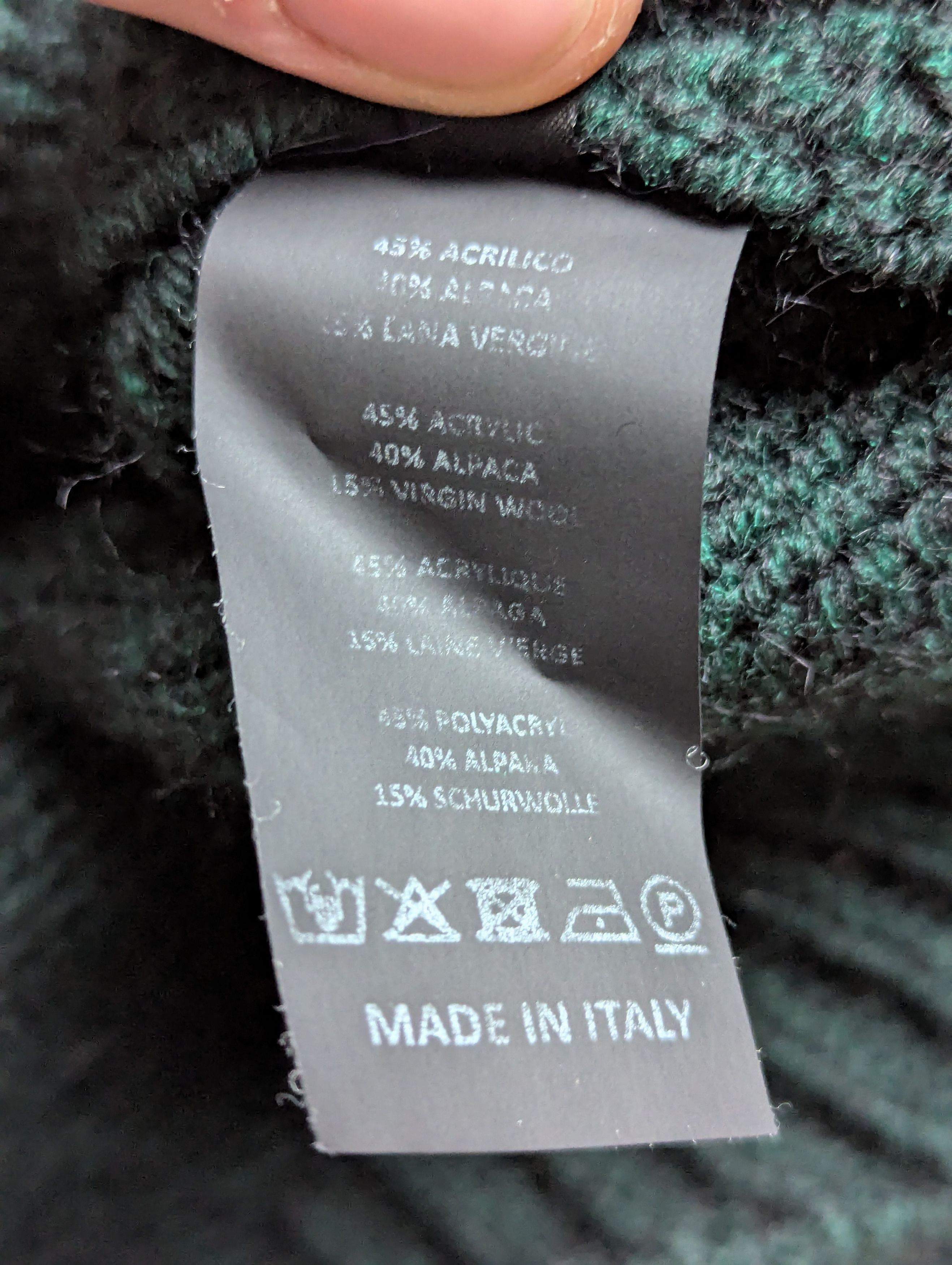 Raf Simons Raf Simons AW20/21 Letter Patch Knit Sweater — Dark Green Size US S / EU 44-46 / 1 - 8 Thumbnail