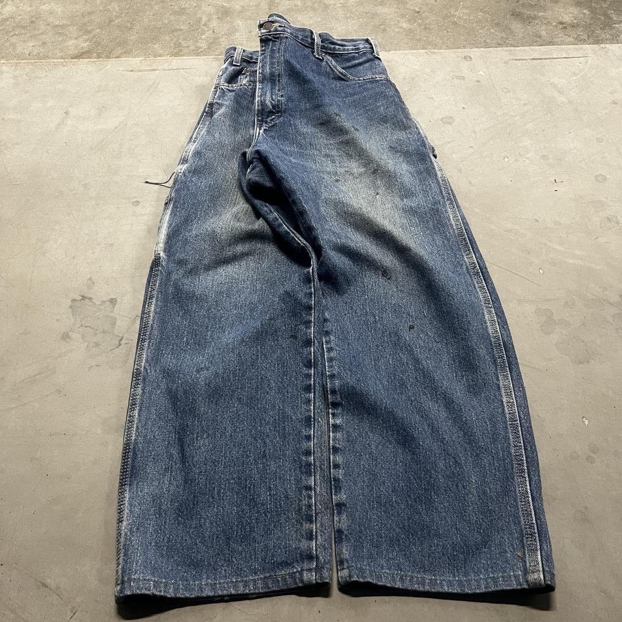 Dickies × Vintage Vintage Y2K Baggy Dickies Carpenter Medium Wash Denim Jeans! Size US 36 / EU 52 - 3 Thumbnail