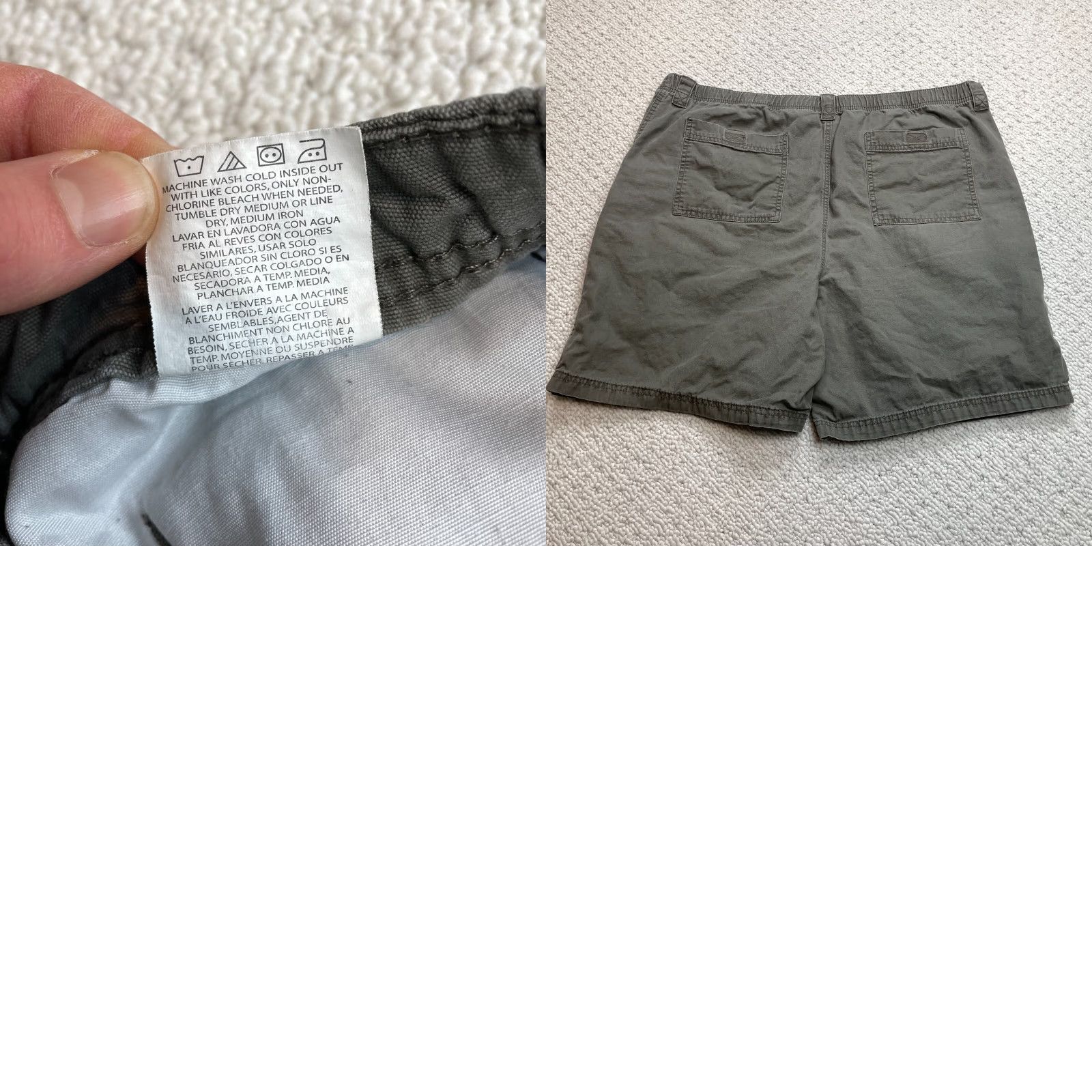 Wrangler Wrangler Shorts Mens 44 Cargo Pocket 8" Inseam Cotton Solid Green Casual Laundry Ready Mens Regular Waist 44 Colorful 90s Theme Size US 44 / EU 60 - 8 Thumbnail
