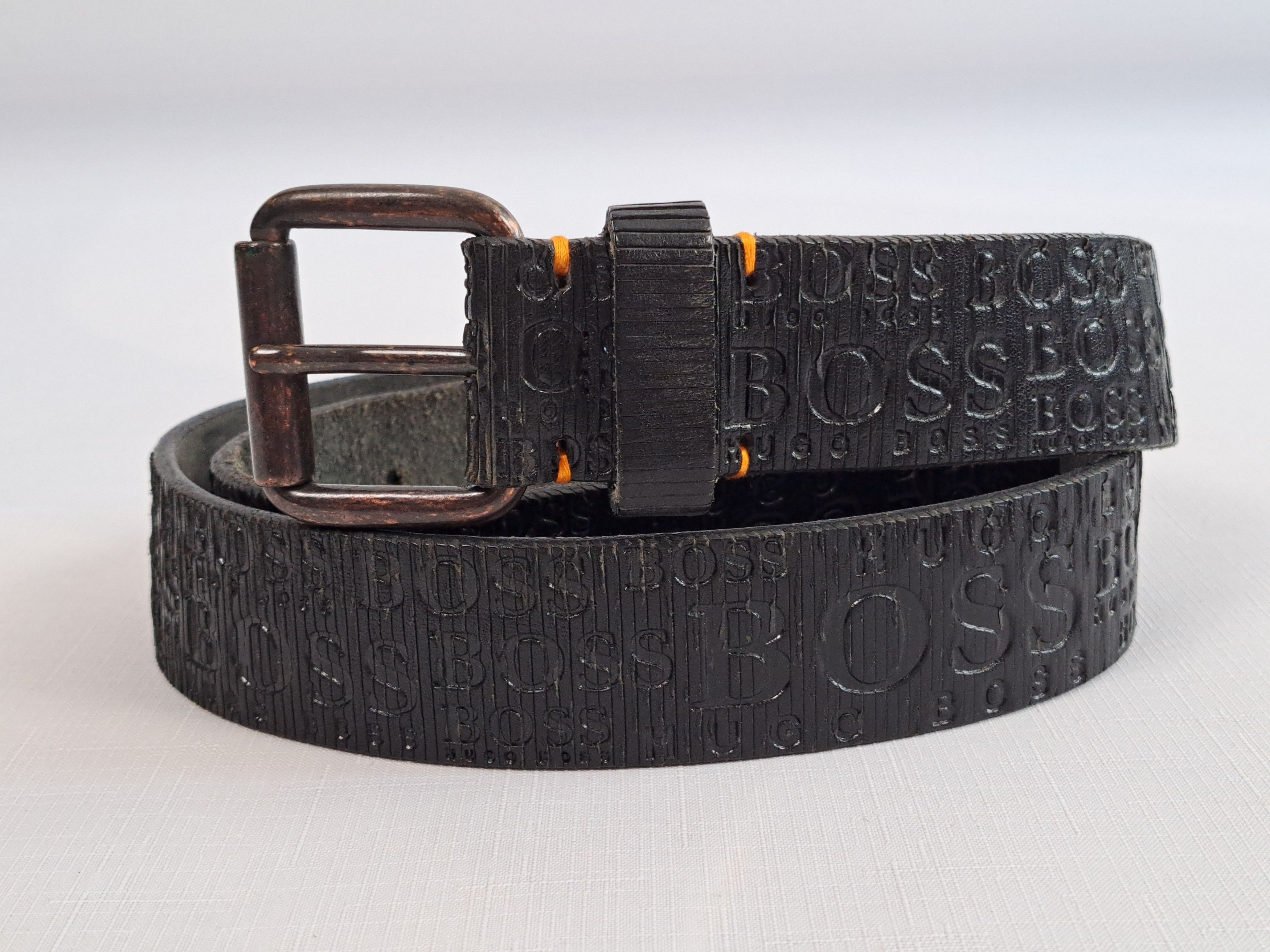Hugo Boss HUGO BOSS calf leather belt. Handmade in Italy Size ONE SIZE - 5 Thumbnail