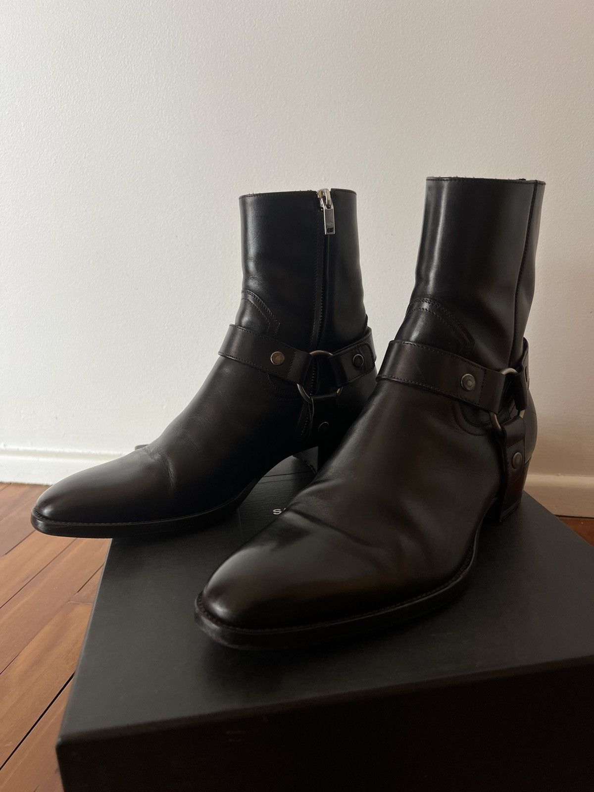 Saint Laurent Paris Harness Boots Size US 7.5 / EU 40-41 - 2 Thumbnail