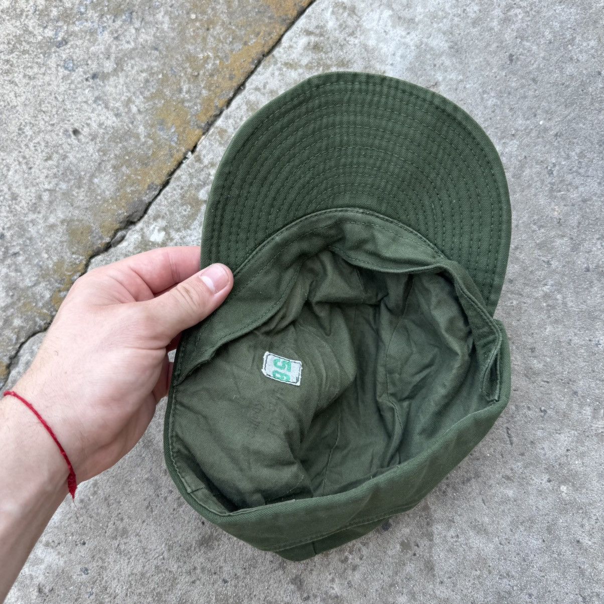 Designer Vintage Swedish Army Ear Flap Ear warmer Military Cap Hat 56 Size ONE SIZE - 6 Thumbnail